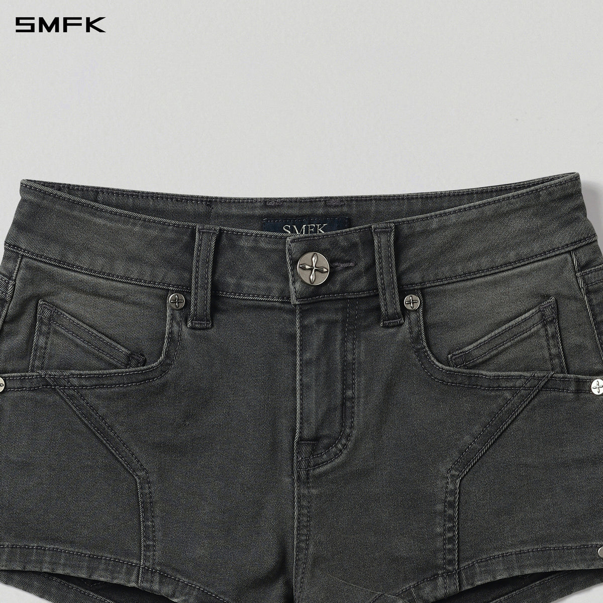 MIRAGE PRISM LOW WAIST DENIM SHORTS/E-COTTON