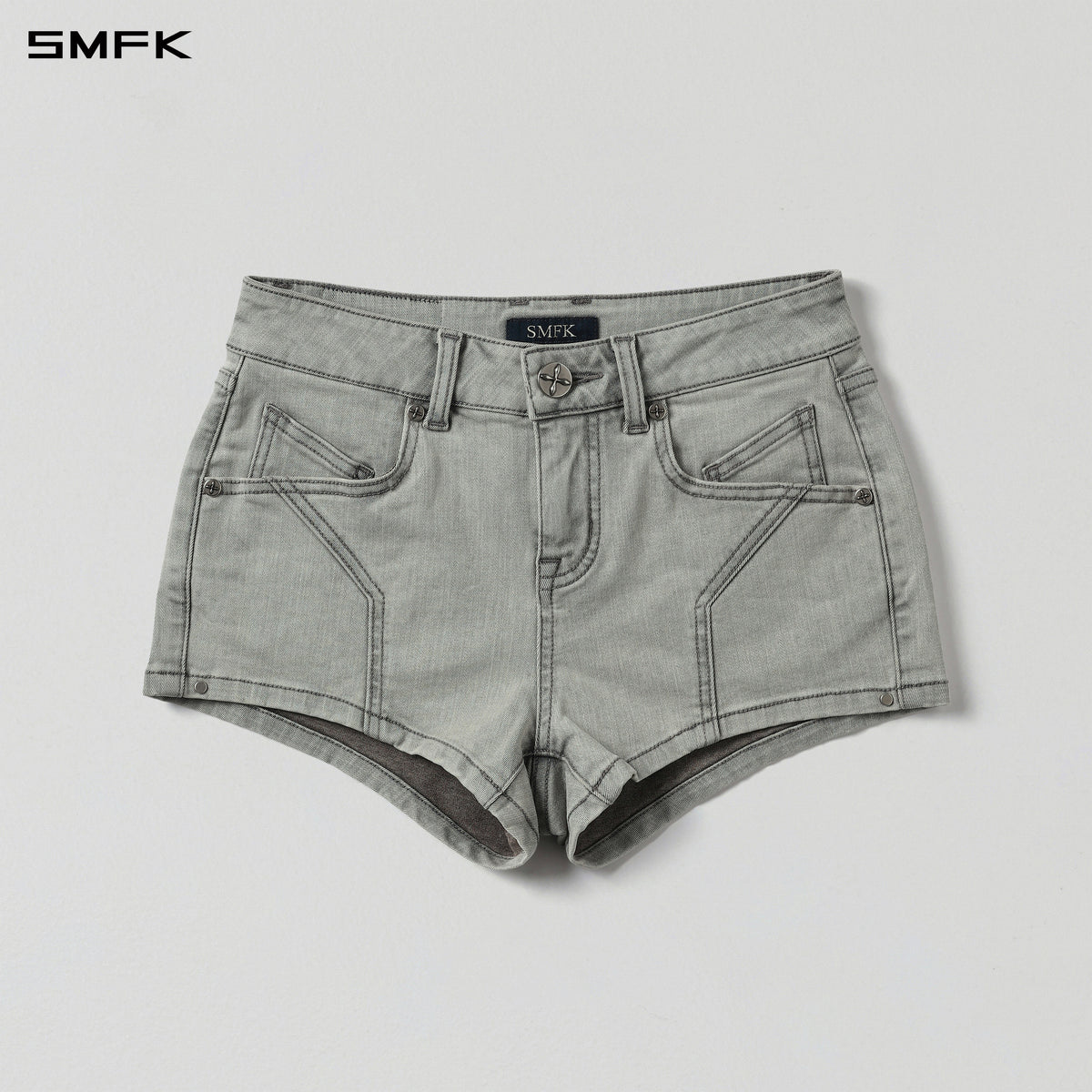 MIRAGE PRISM LOW WAIST DENIM SHORTS/E-COTTON