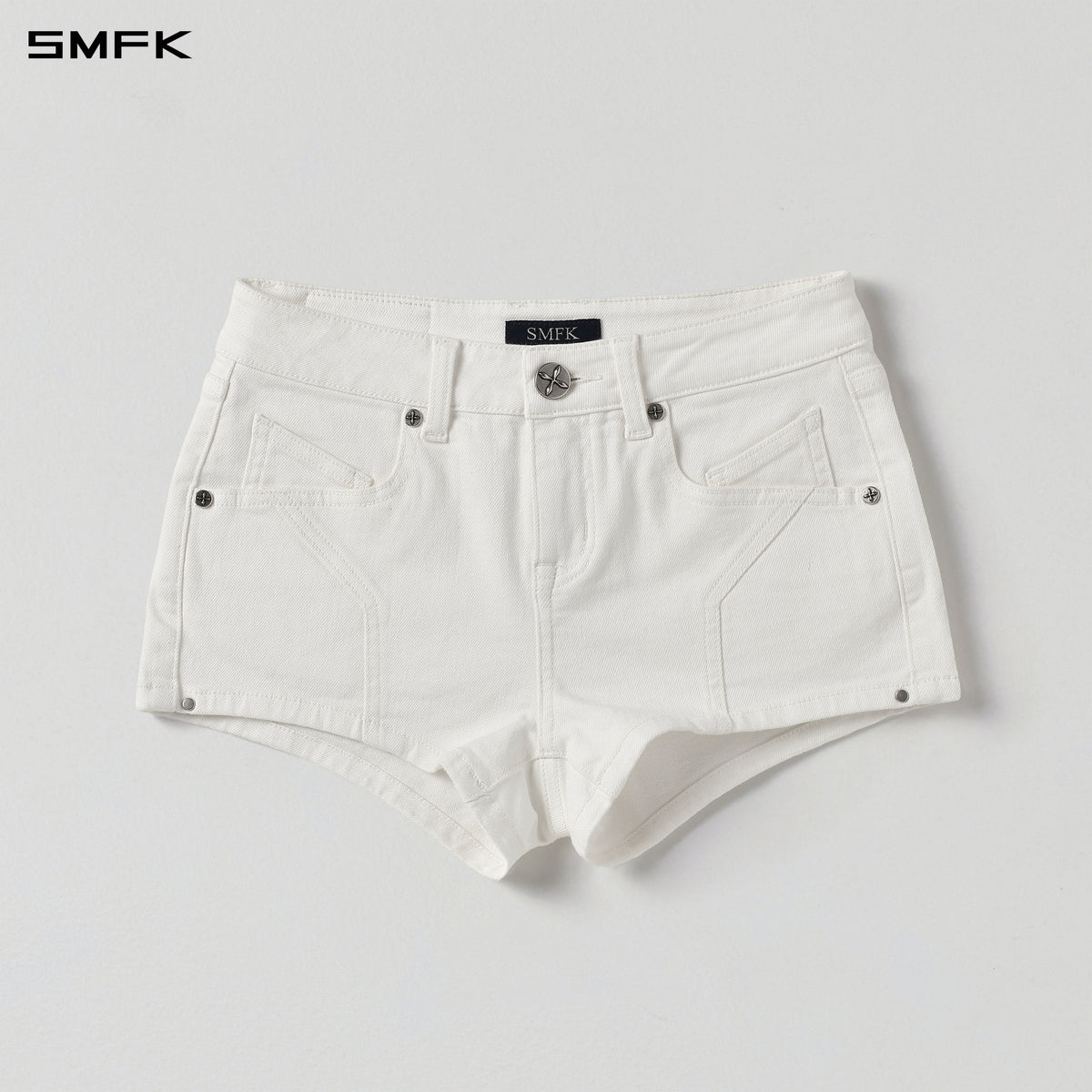MIRAGE PRISM LOW WAIST DENIM SHORTS/E-COTTON