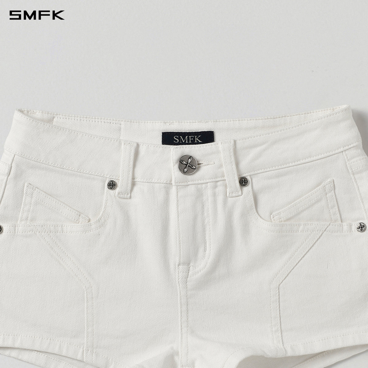 MIRAGE PRISM LOW WAIST DENIM SHORTS/E-COTTON