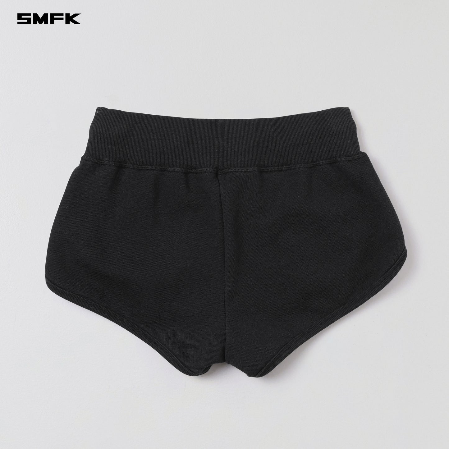 PERMANENT SLIM SUPER SHORTS/COTTON+WOOL - WILD BLACK