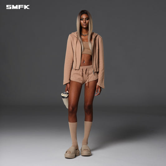 PERMANENT SLIM SUPER SHORTS/COTTON+WOOL - FRESH SKIN