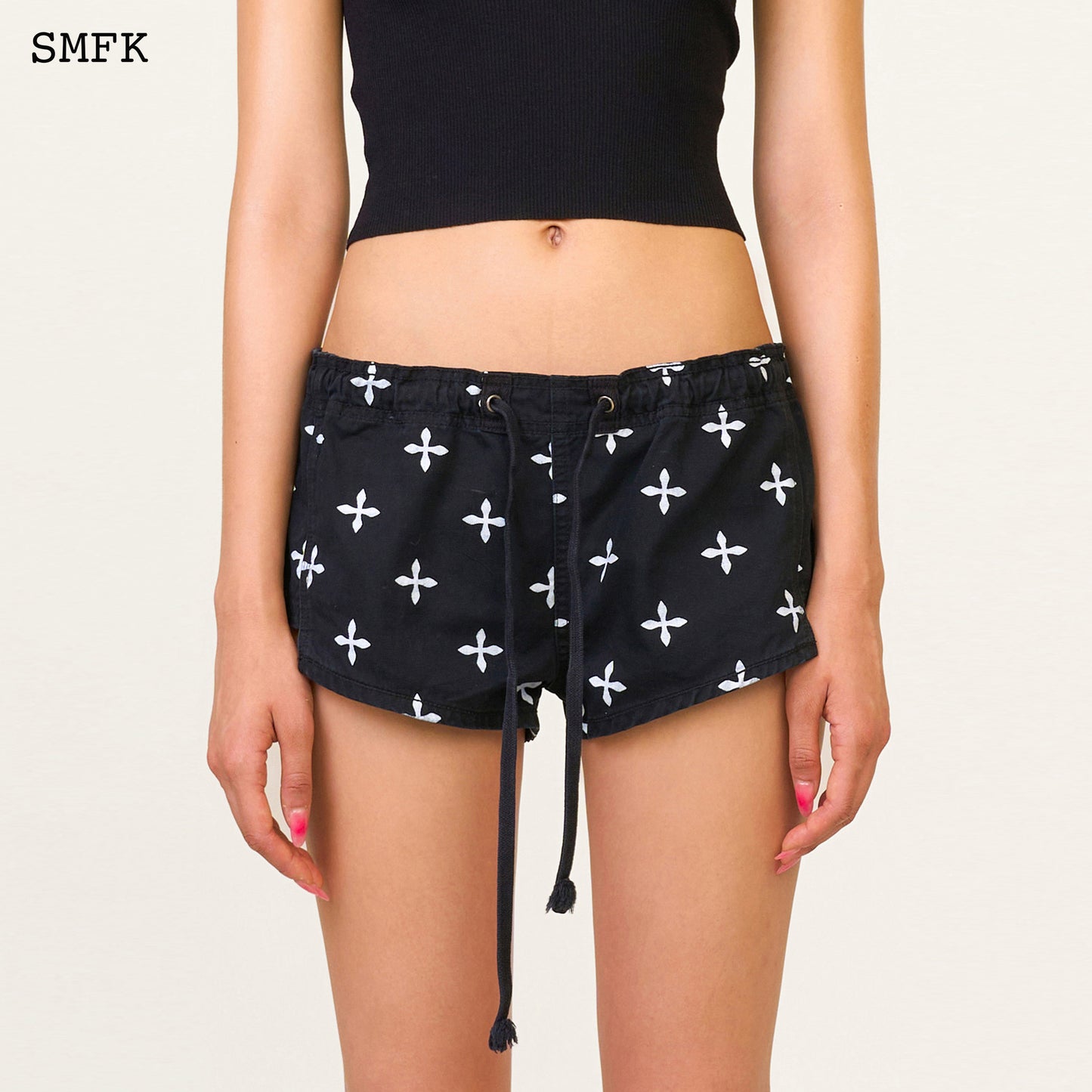 Compass Wild Mustang Garden Low Rise Outdoor Shorts Black Garden