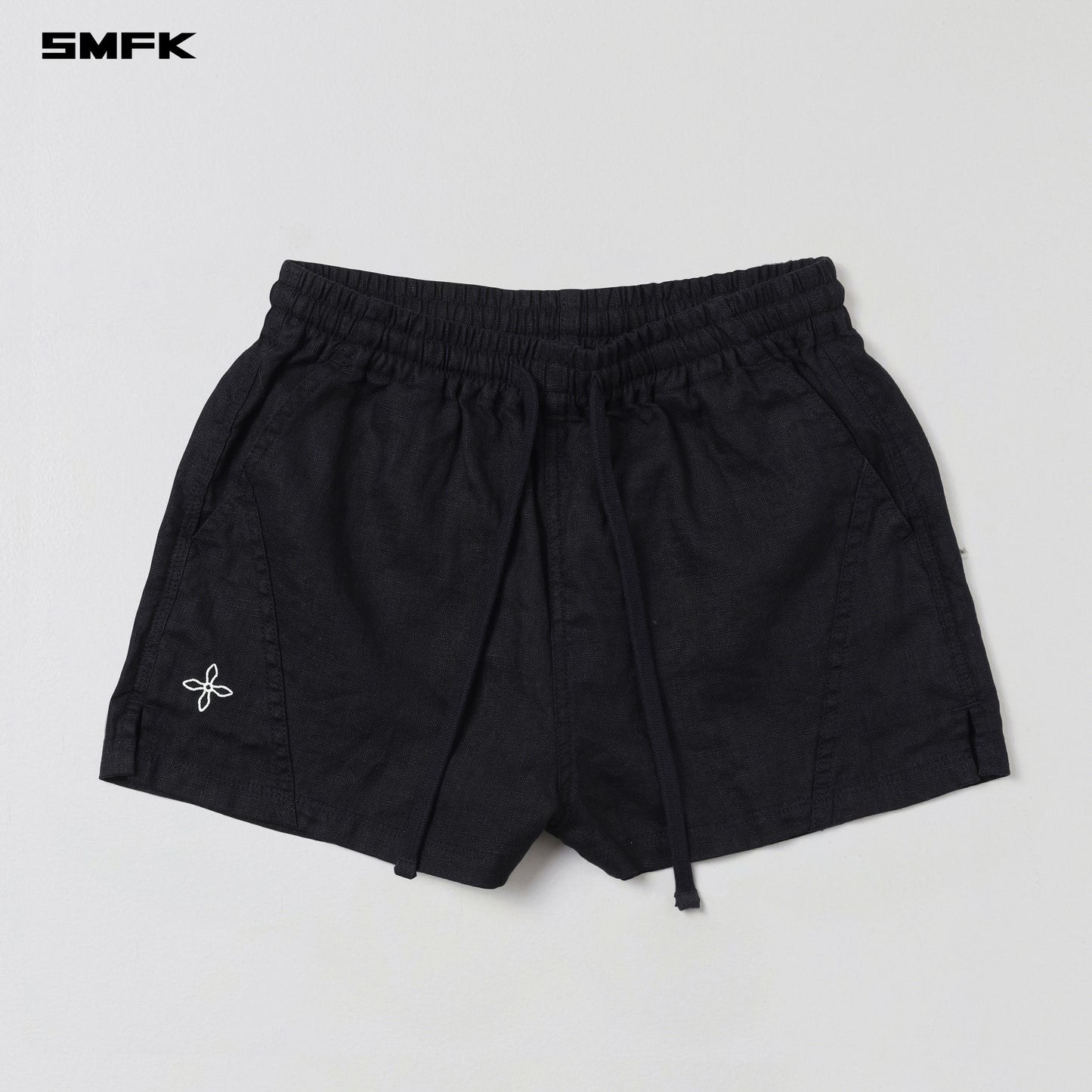 COMPASS ROVE CARGO SHORTS/LINEN WILD BLACK