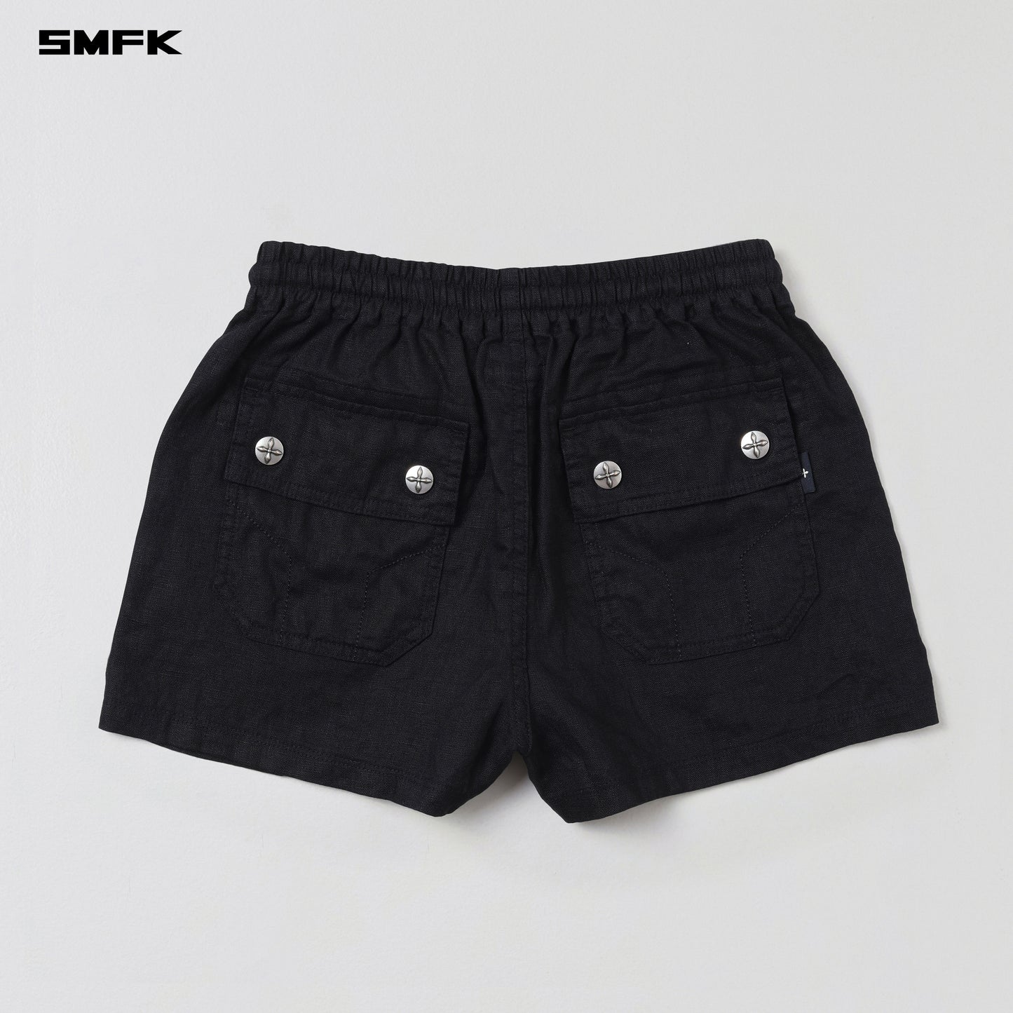 COMPASS ROVE CARGO SHORTS/LINEN WILD BLACK