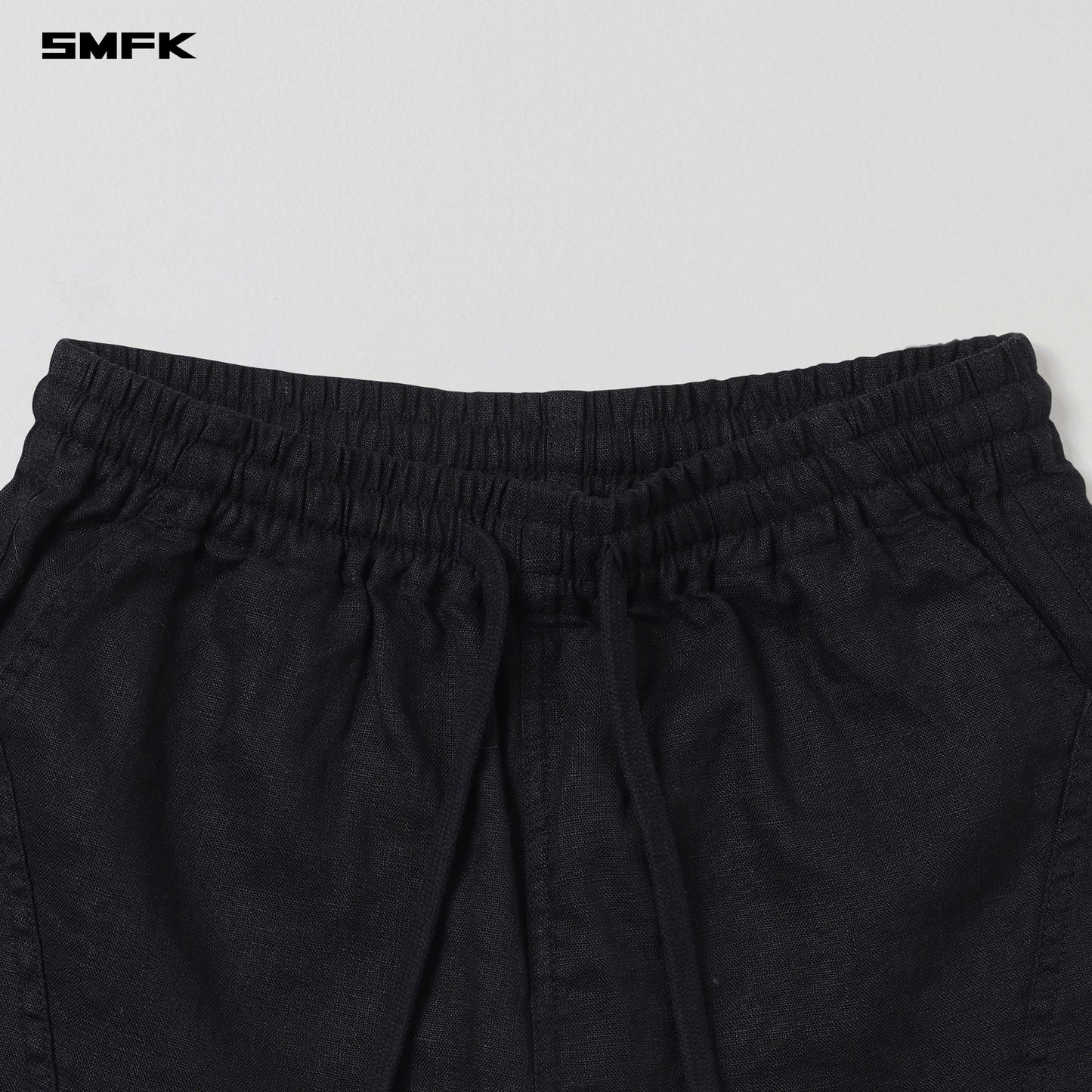 COMPASS ROVE CARGO SHORTS/LINEN WILD BLACK