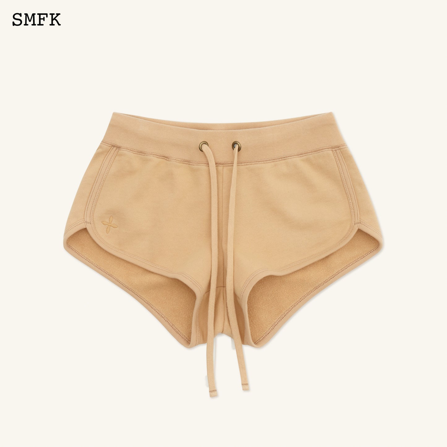 COMPASS ROVE STRAY LOW-RISE RUNNING SHORTS SAND