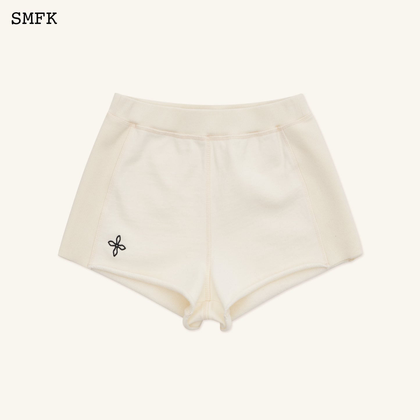 COMPASS ROVE STRAY SLIM-FIT SPORTY SHORTS WHITE