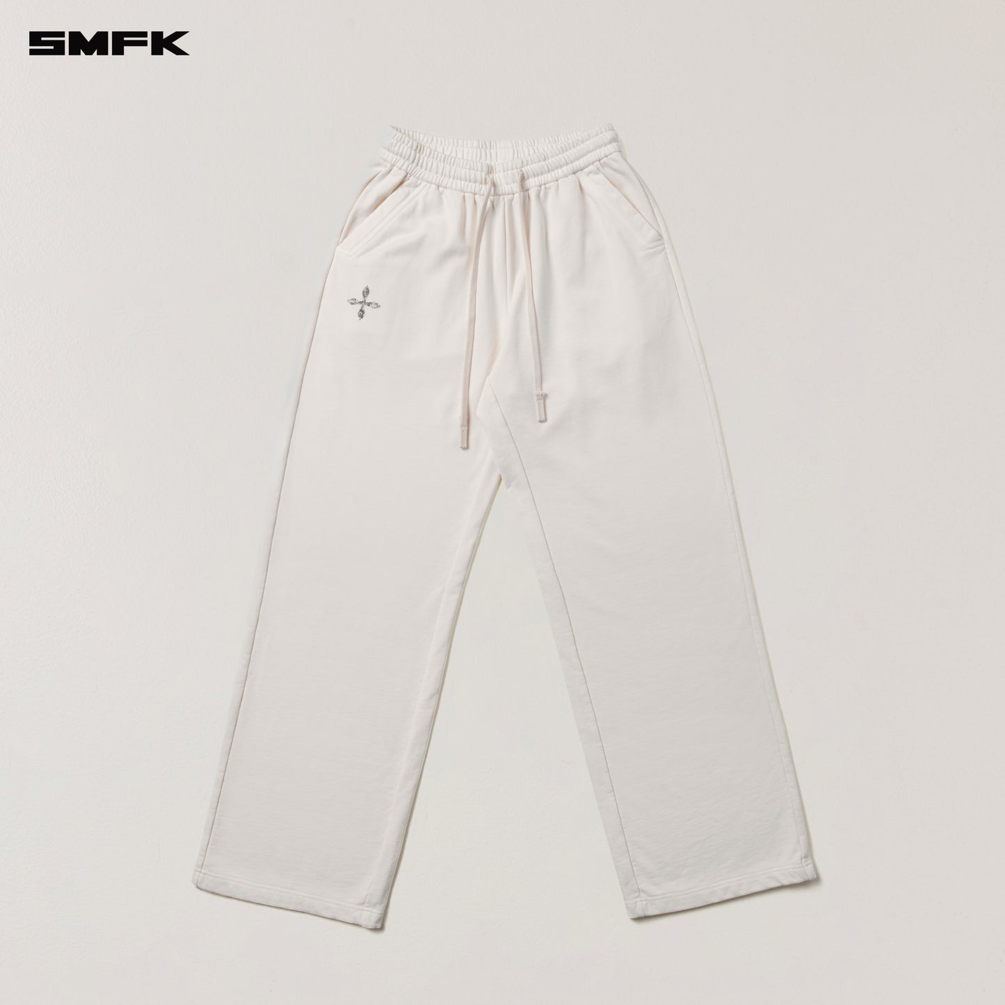 VINTAGE-SAVAGE LOOSE SPORTS PANTS/FADE DYE/ SNOW MOUNTAIN WHITE