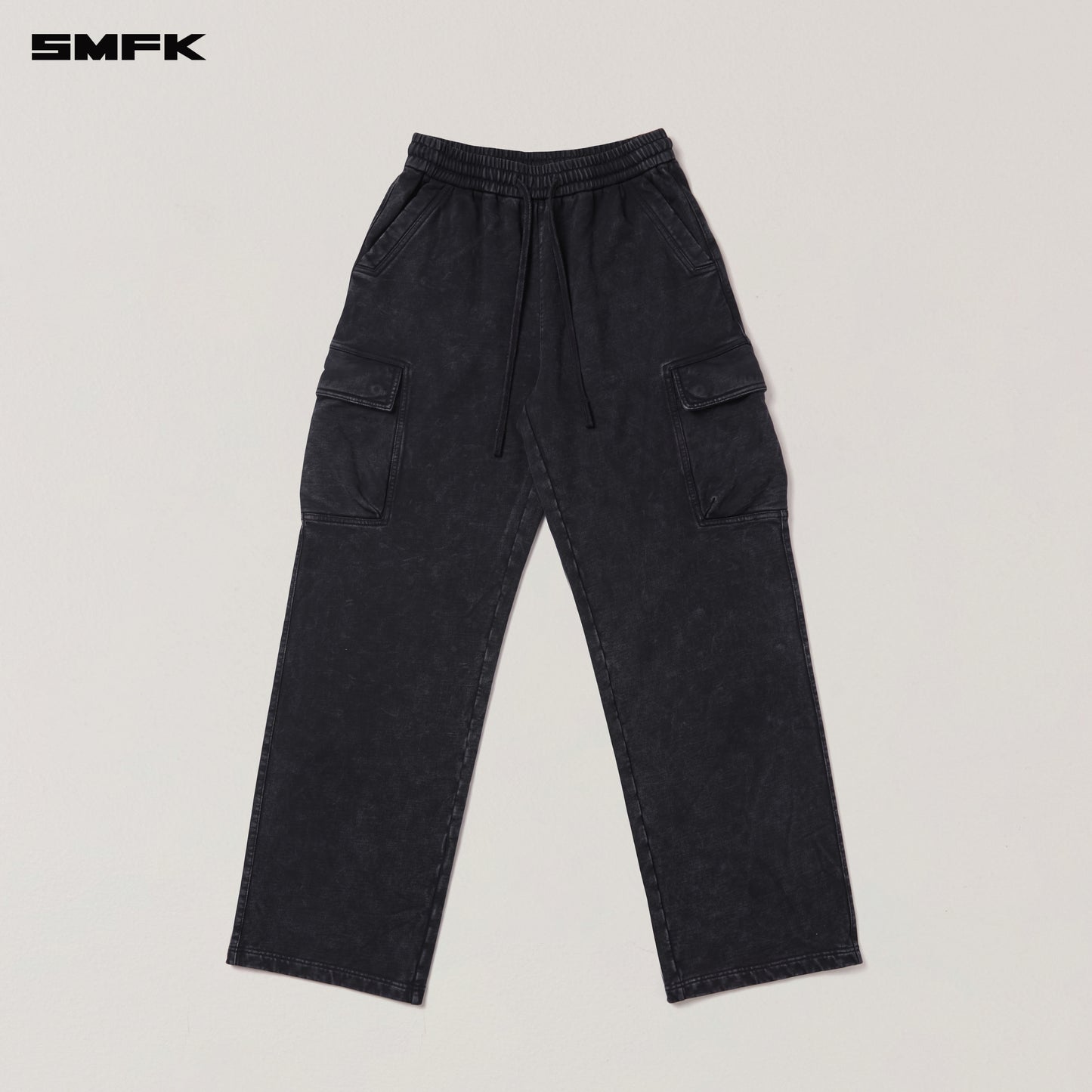 VINTAGE-SAFARI LOOSE SPORTS PANTS/FADE DYE/ WILD BLACK
