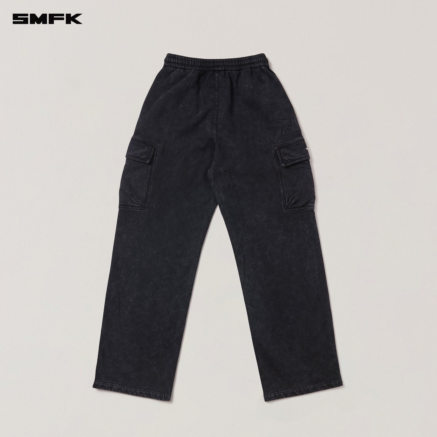 VINTAGE-SAFARI LOOSE SPORTS PANTS/FADE DYE/ WILD BLACK