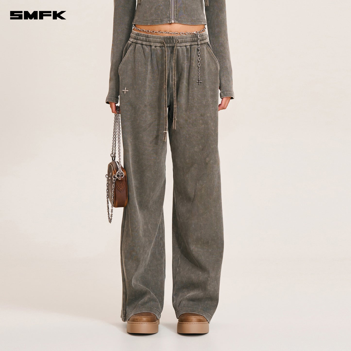 VINTAGE-SAVAGESTRAIGHTSPORTSPANTS/FADEDYE/ WILD BROWN