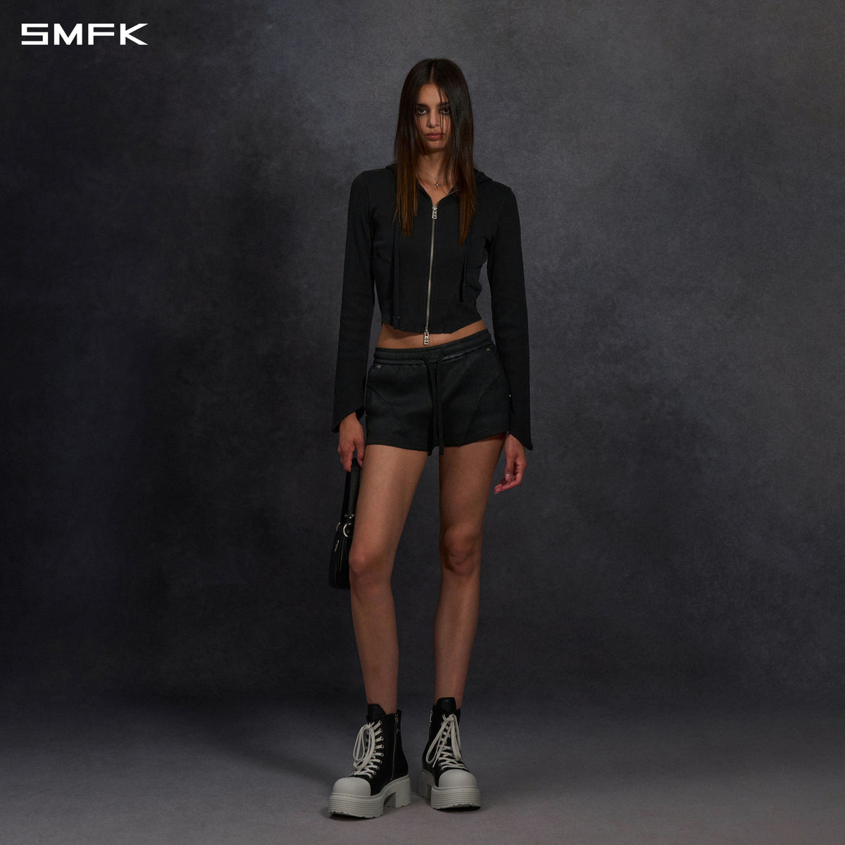 MYTH AEOLUS EVOLUTION COLD DYE RIB KNIT SHORTS/COLD DYE+WAX/W
