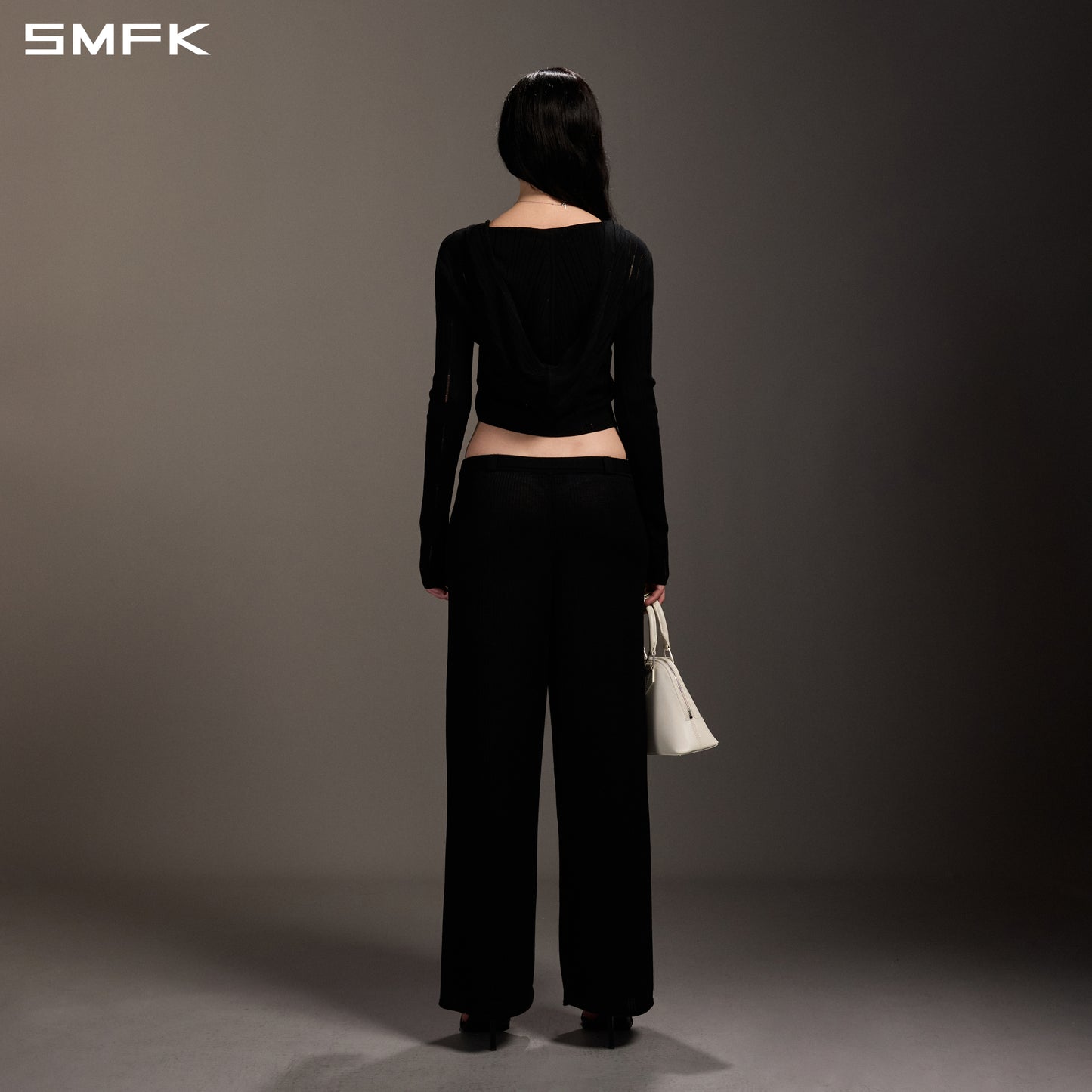 MYTH SEER STRT KNIT PANTS/TENCEL+SILK