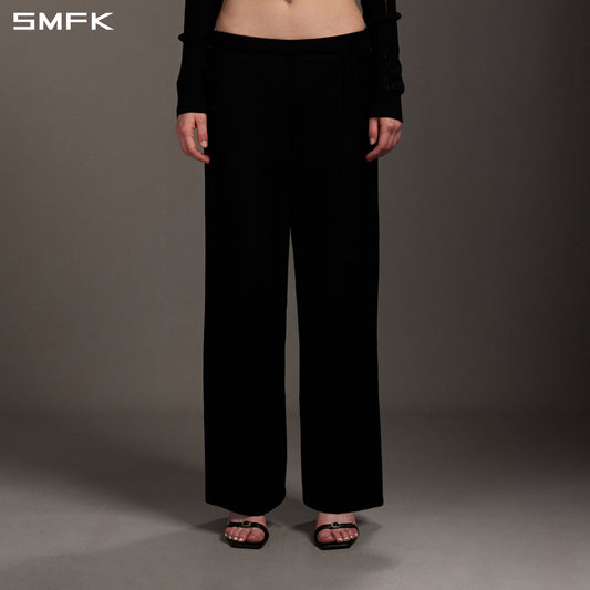 MYTH SEER STRT KNIT PANTS/TENCEL+SILK