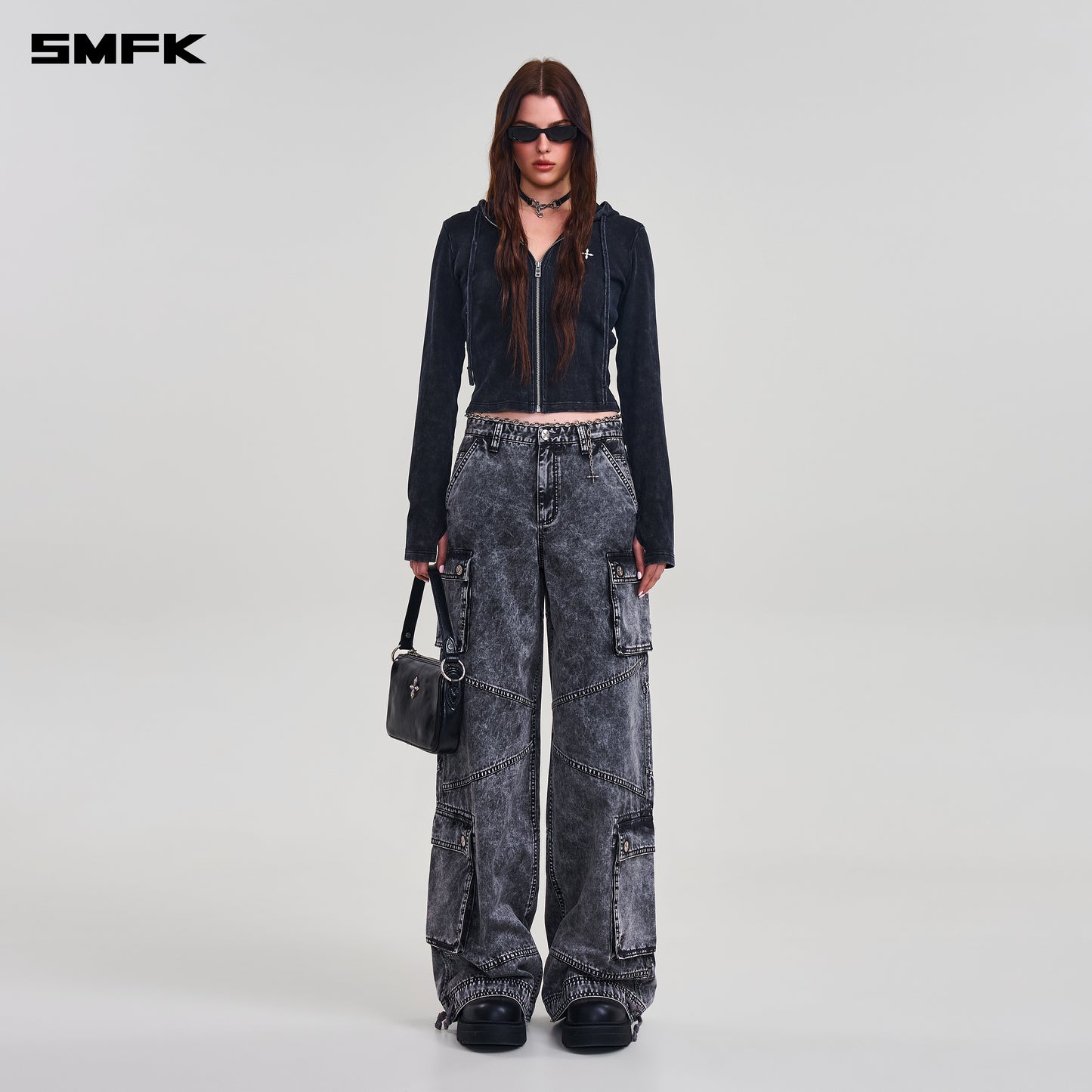 COMPASS RETRO TOWER CARGO PANTS/ STORM GREY