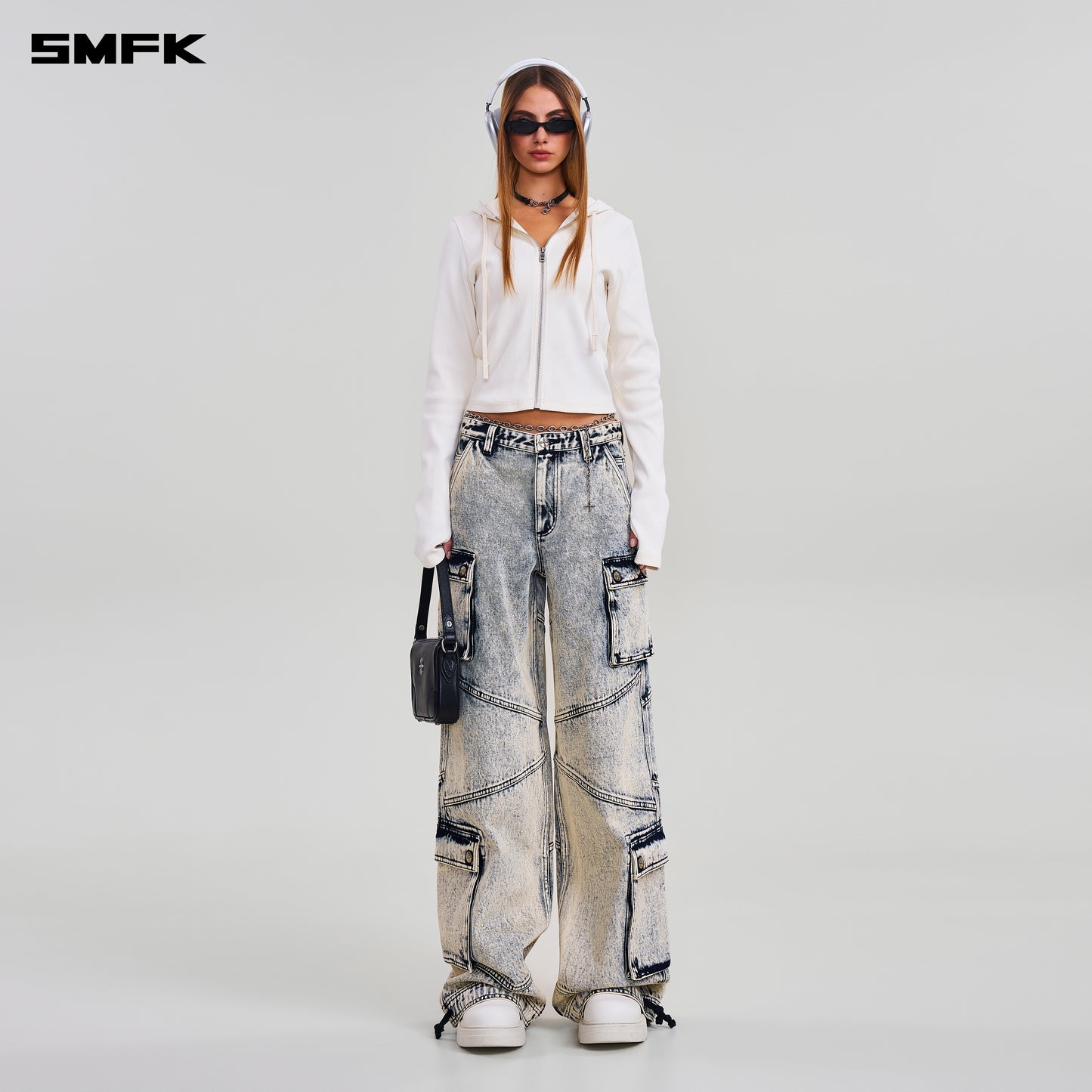 COMPASS RETRO TOWER CARGO PANTS/ WHITE SNOWFLAKE