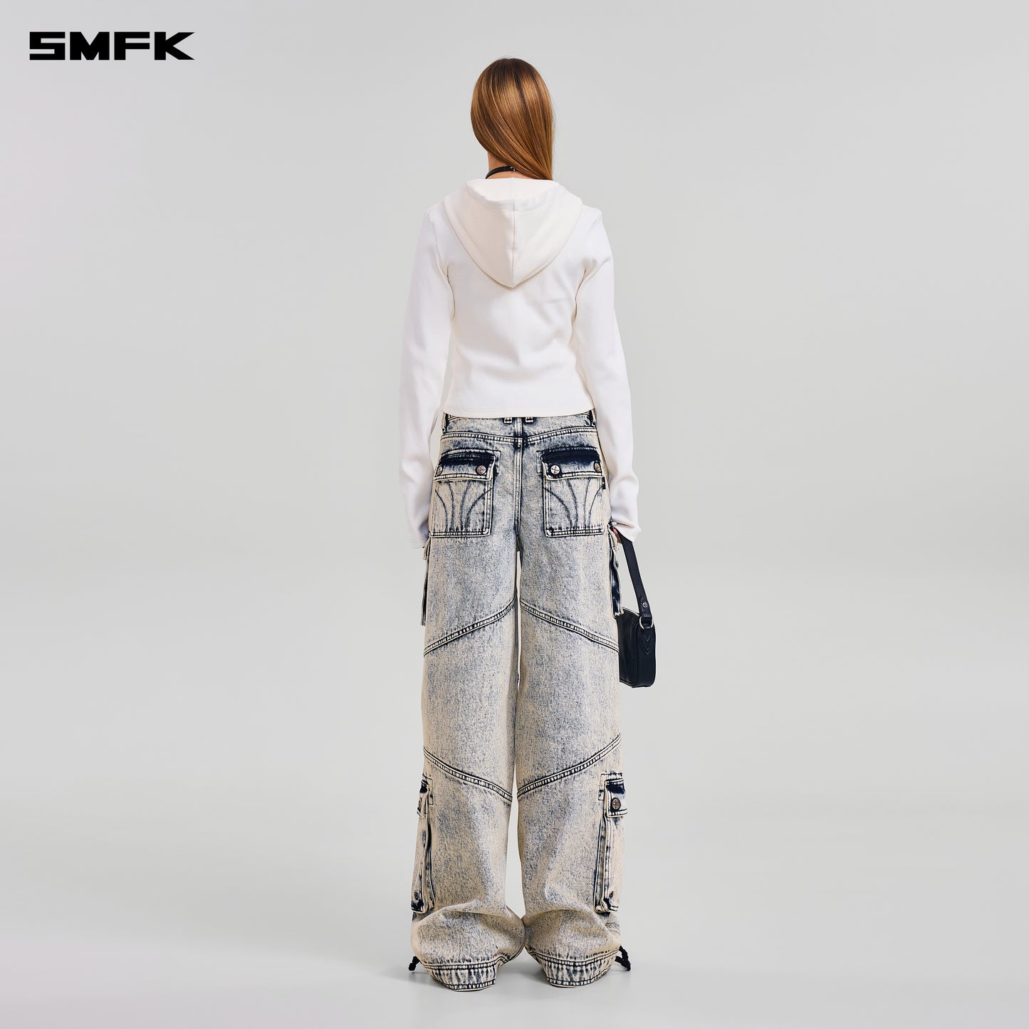 COMPASS RETRO TOWER CARGO PANTS/ WHITE SNOWFLAKE