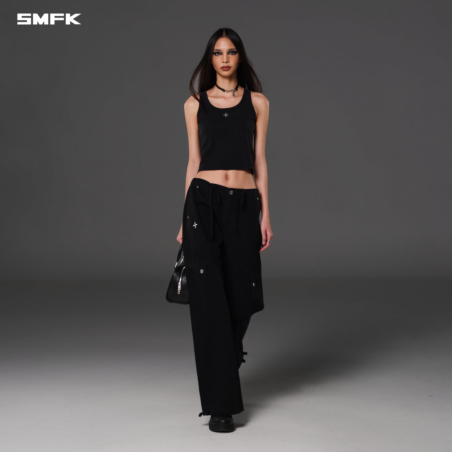 MIRAGE RETRO PARA PANTS/COTTON - WILD BLACK