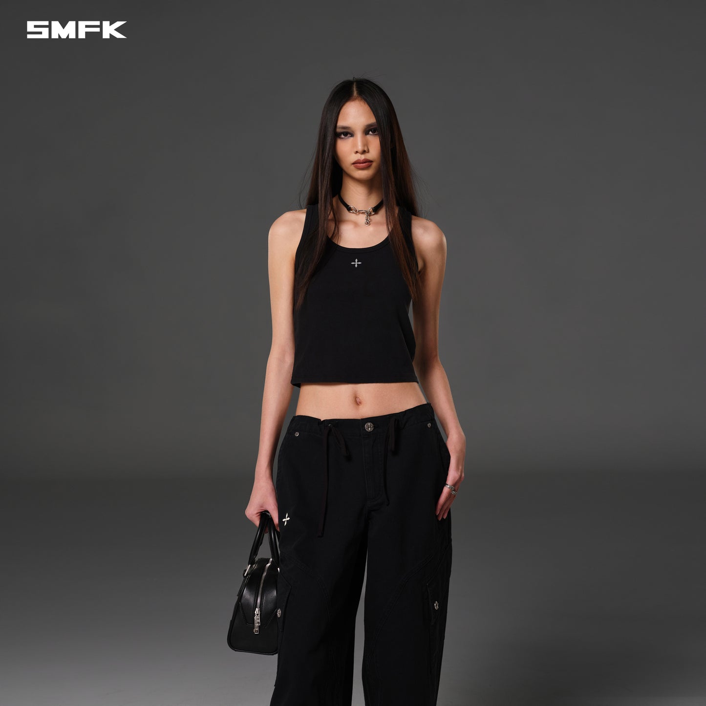 MIRAGE RETRO PARA PANTS/COTTON - WILD BLACK