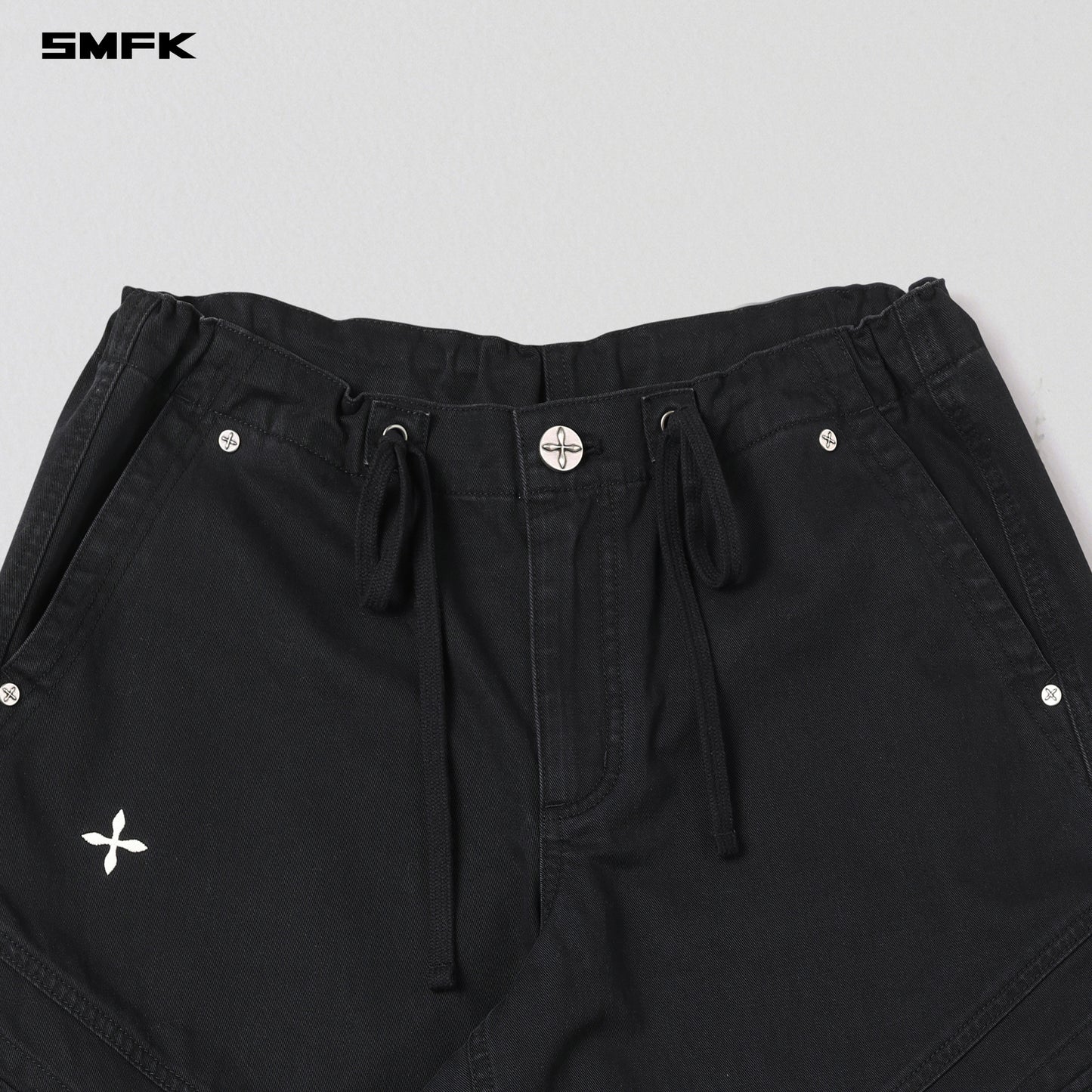 MIRAGE RETRO PARA PANTS/COTTON - WILD BLACK
