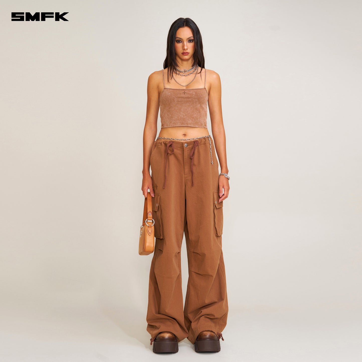 COMPASS Retro Para Pants_ Mustang Brown