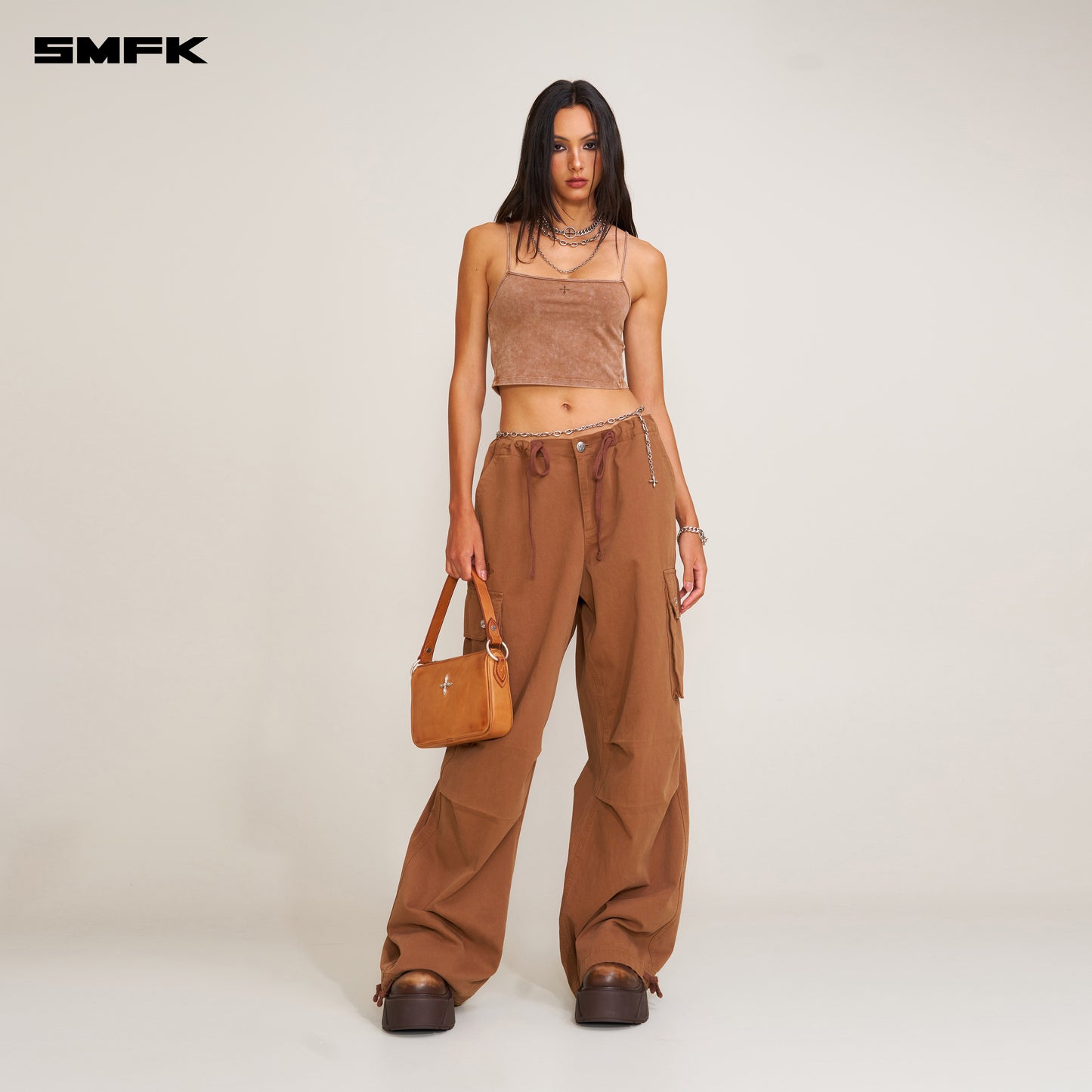 COMPASS Retro Para Pants_ Mustang Brown