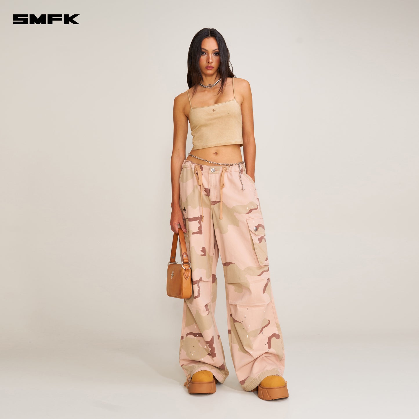 COMPASS Classic Vintage Camo Paratrooper Pants_ Desert Camouflage