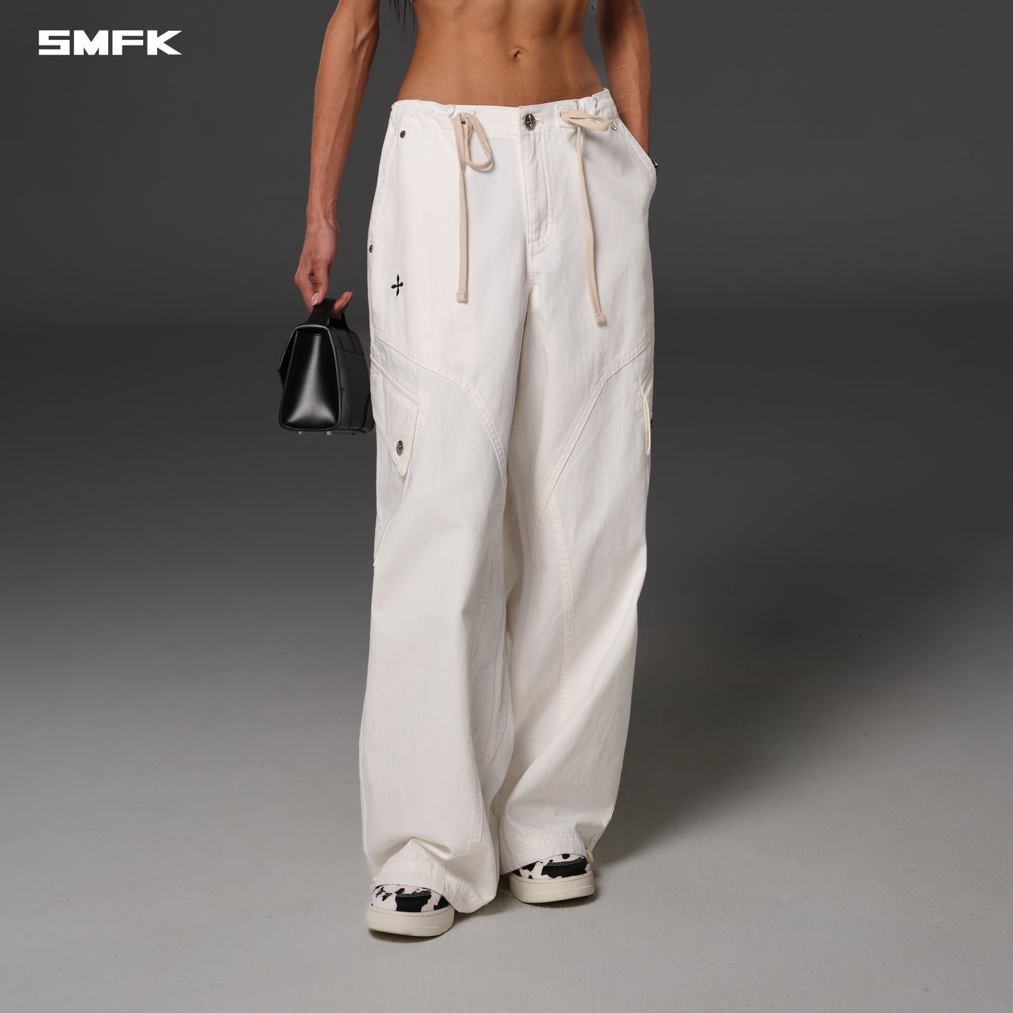 MIRAGE RETRO PARA PANTS/COTTON - CLOUD WHITE