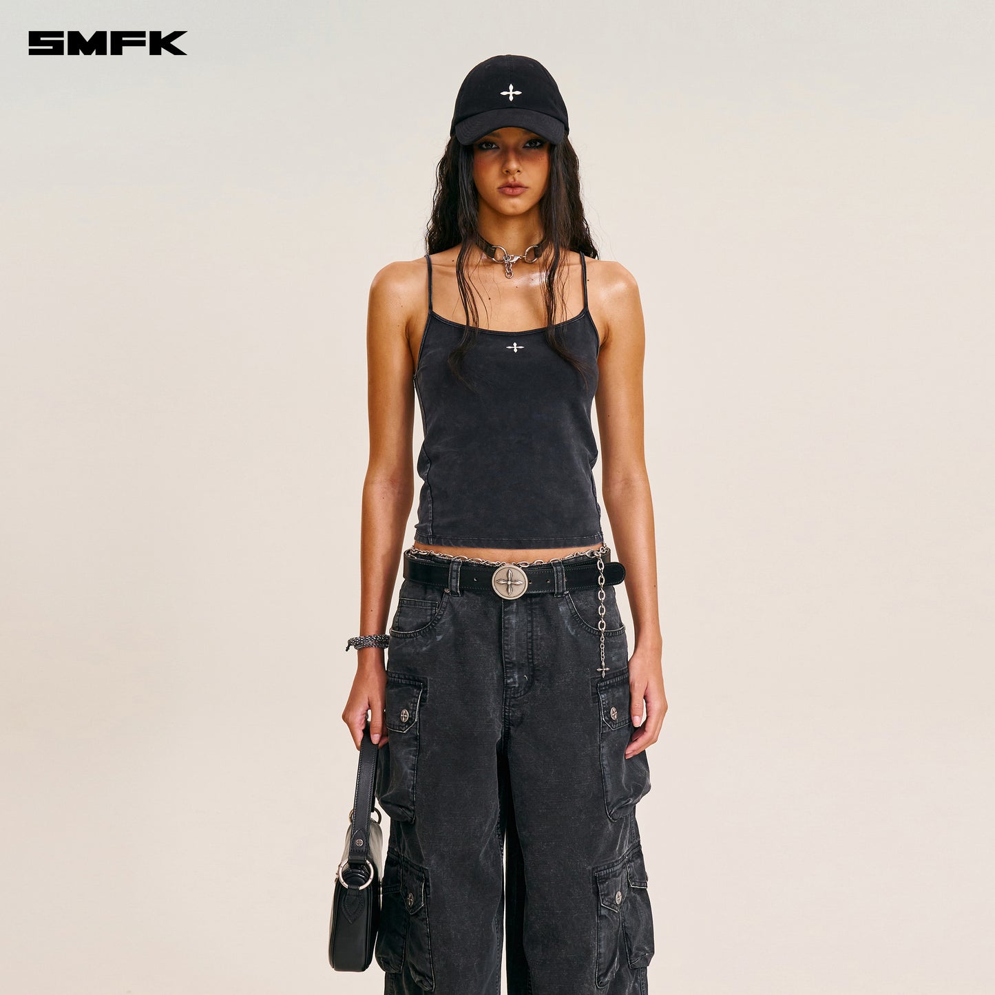RAGE-WILD ORIGIN HANDCRAFT TOWER CARGO PANTS/GARMENT DYED/ WILD BLACK
