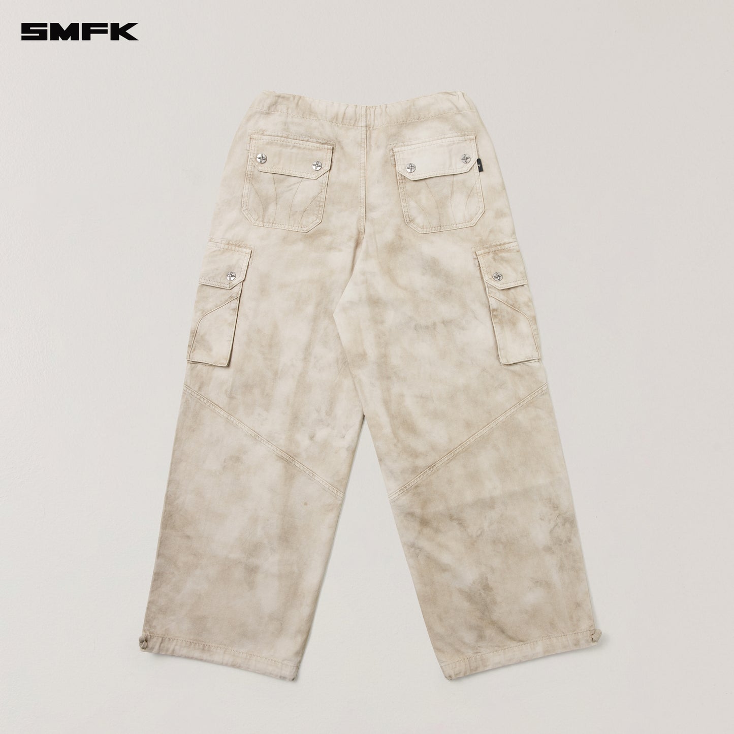 RAGE-WILD ORIGIN HANDCRAFT LOOSE PARA PANTS/GARMENT DYED/ WILD BROWN