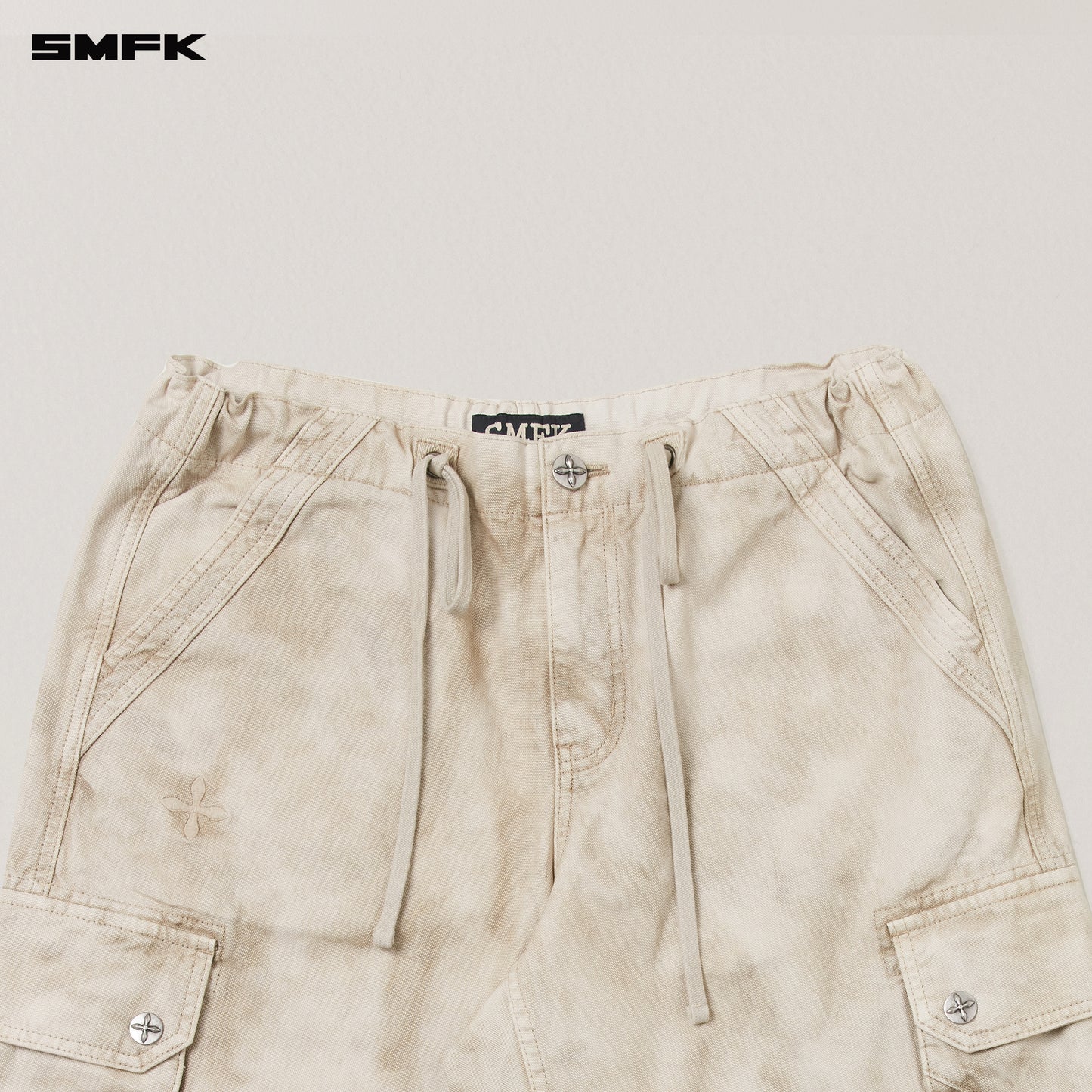 RAGE-WILD ORIGIN HANDCRAFT LOOSE PARA PANTS/GARMENT DYED/ WILD BROWN