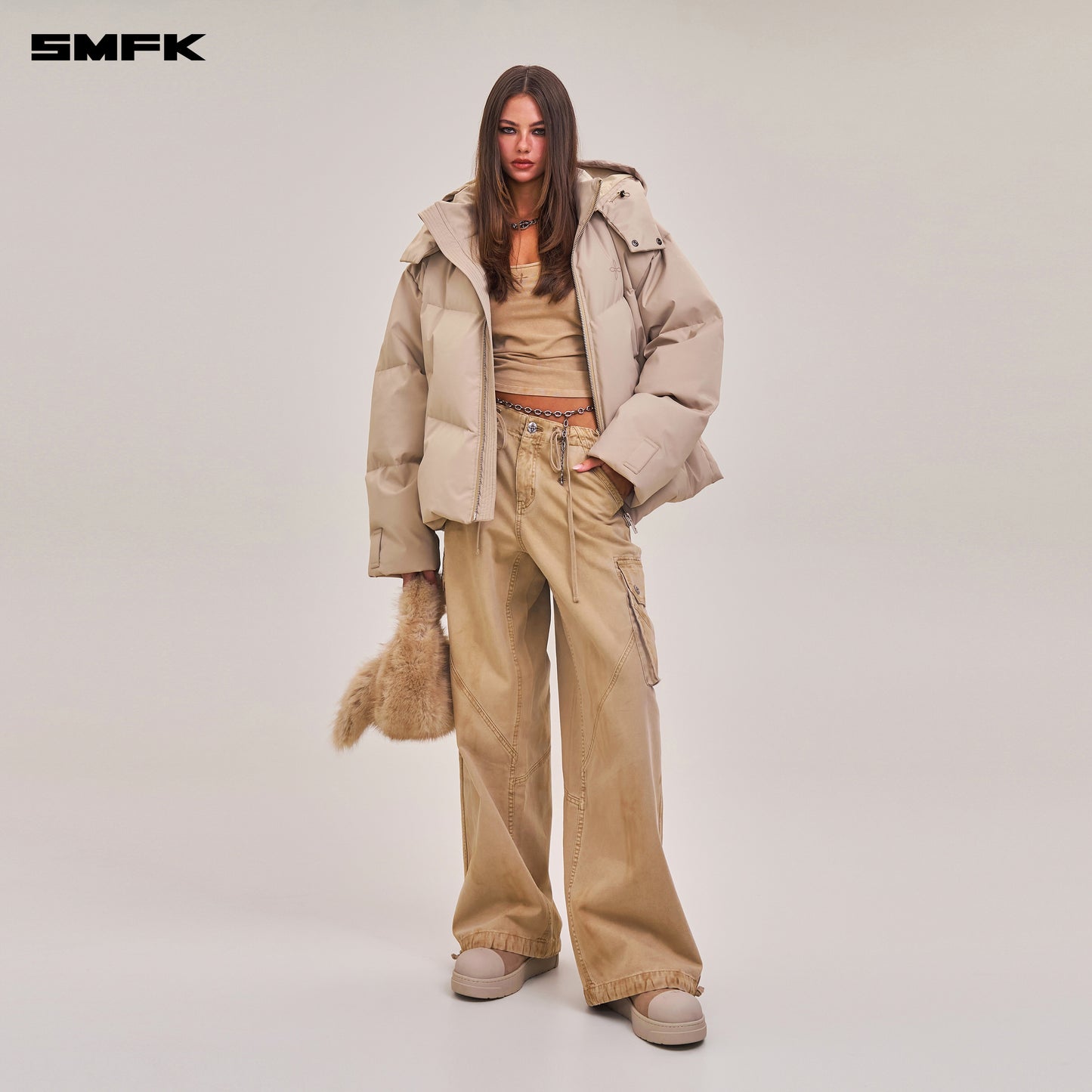 RAGE-WILD ORIGIN HANDCRAFT LOOSE PARA PANTS/GARMENT DYED/ SAND