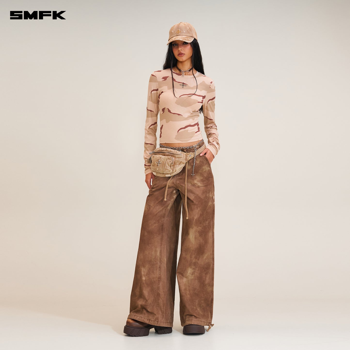 RAGE WILD ORIGIN HANDCRAFT TOWER SPORTS CARGO PANTS/ WILD HORSE BROWN
