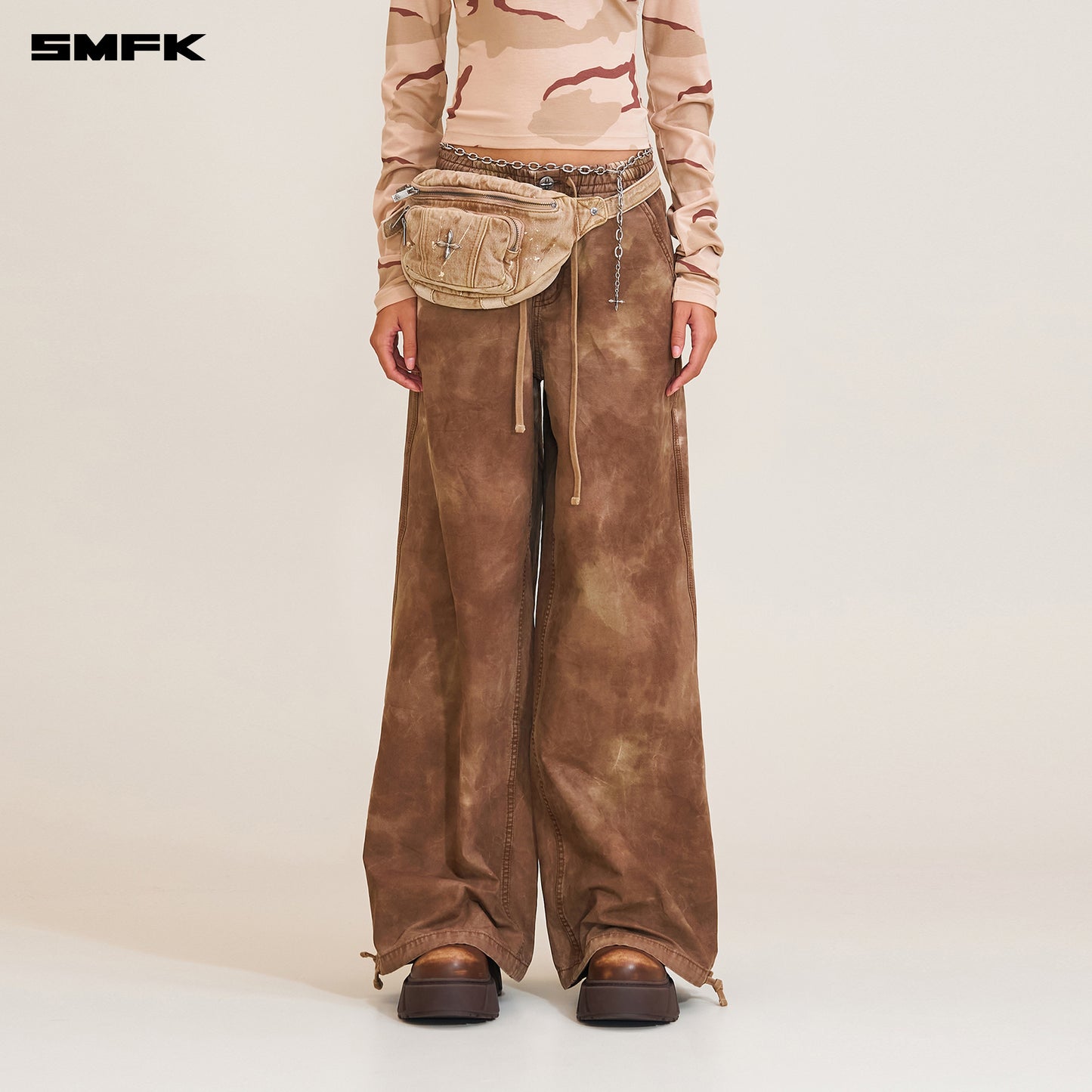 RAGE WILD ORIGIN HANDCRAFT TOWER SPORTS CARGO PANTS/ WILD HORSE BROWN
