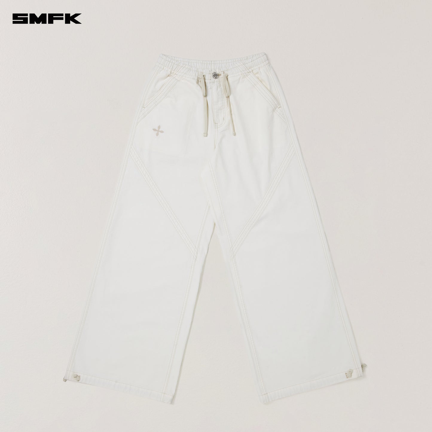 RAGE WILD ORIGIN HANDCRAFT SPORTS CARGO PANTS/GARMENT DYED/ SNOW MOUNTAIN WHITE