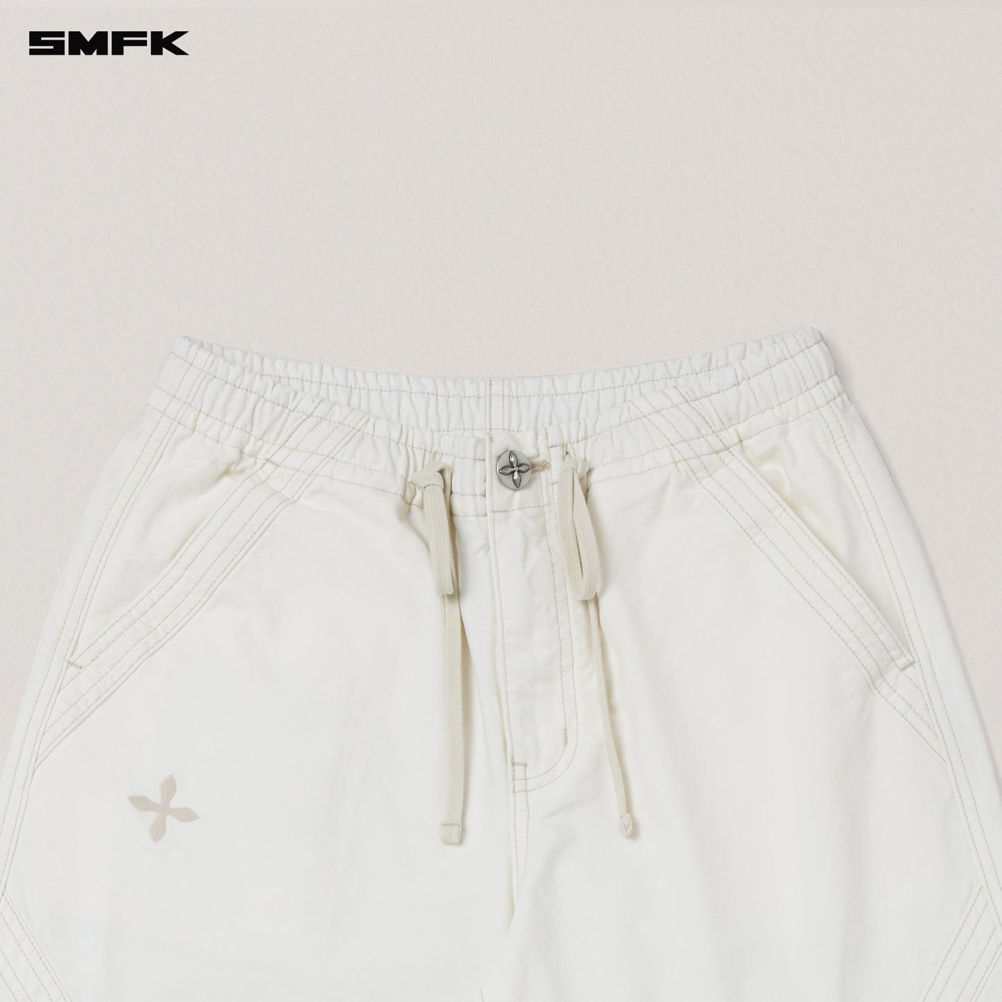 RAGE WILD ORIGIN HANDCRAFT SPORTS CARGO PANTS/GARMENT DYED/ SNOW MOUNTAIN WHITE