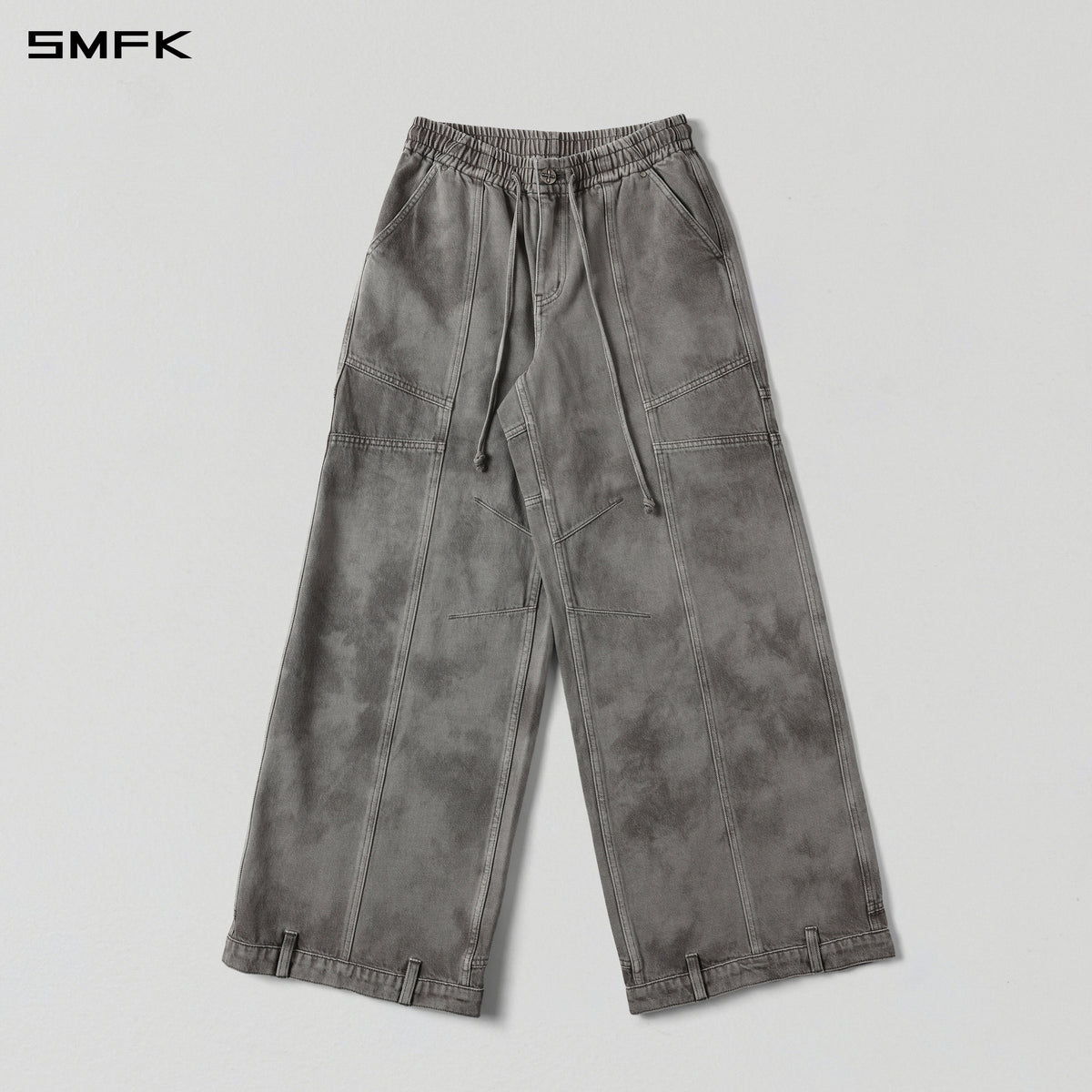WILD  UPSIDE DOWN DENIM SPORTS PANTS/DENIM ANTIQUE TREATMENT/W