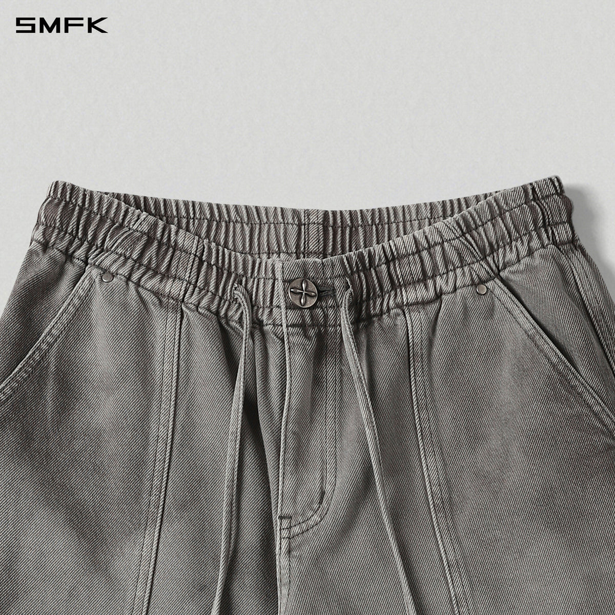 WILD  UPSIDE DOWN DENIM SPORTS PANTS/DENIM ANTIQUE TREATMENT/W