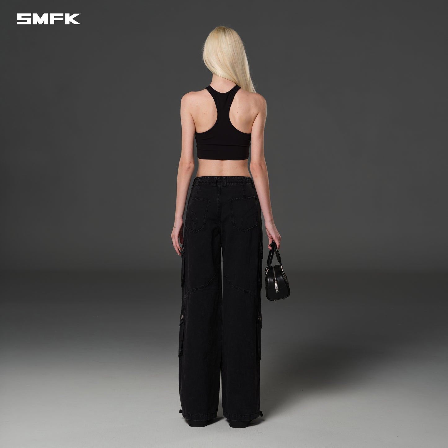 MIRAGE VANISH LOOSE CARGO /GARMENT DYE - VANISH BLACK