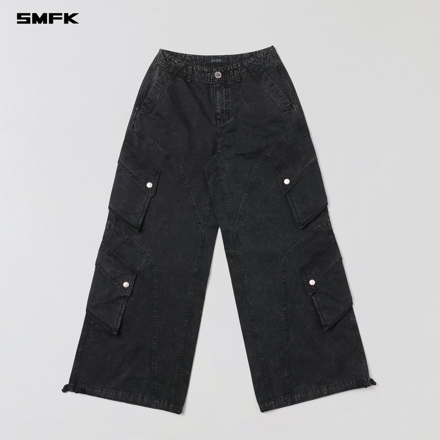MIRAGE VANISH LOOSE CARGO /GARMENT DYE - VANISH BLACK
