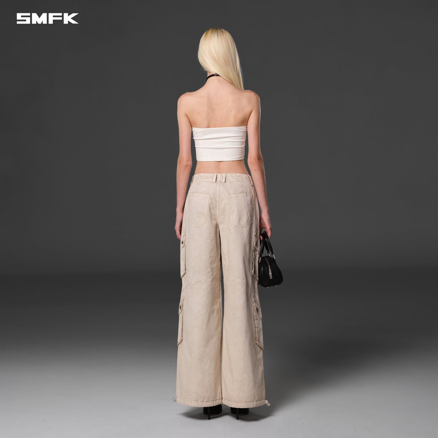 MIRAGE VANISH LOOSE CARGO /GARMENT DYE - VANISH WHITE