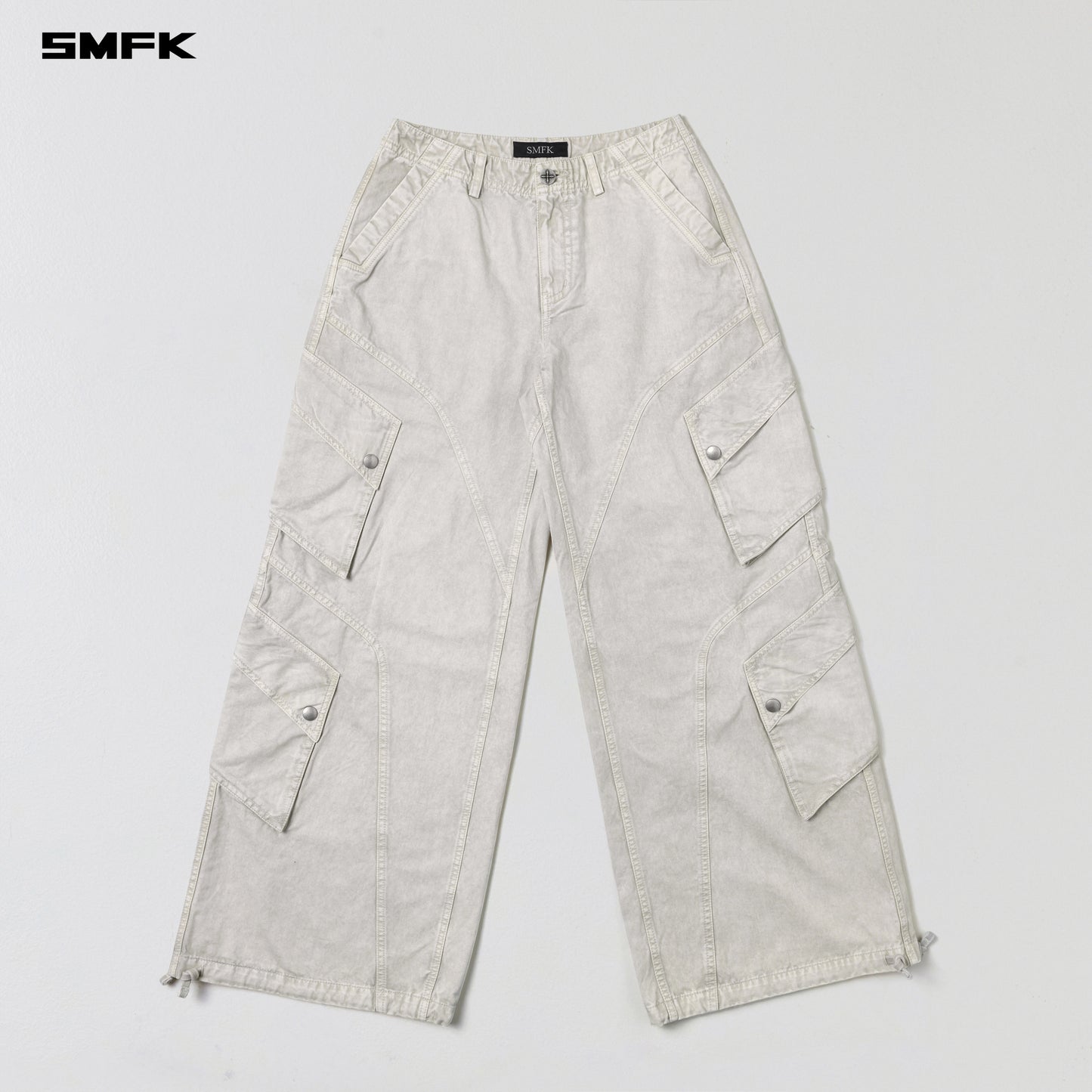 MIRAGE VANISH LOOSE CARGO /GARMENT DYE - VANISH WHITE