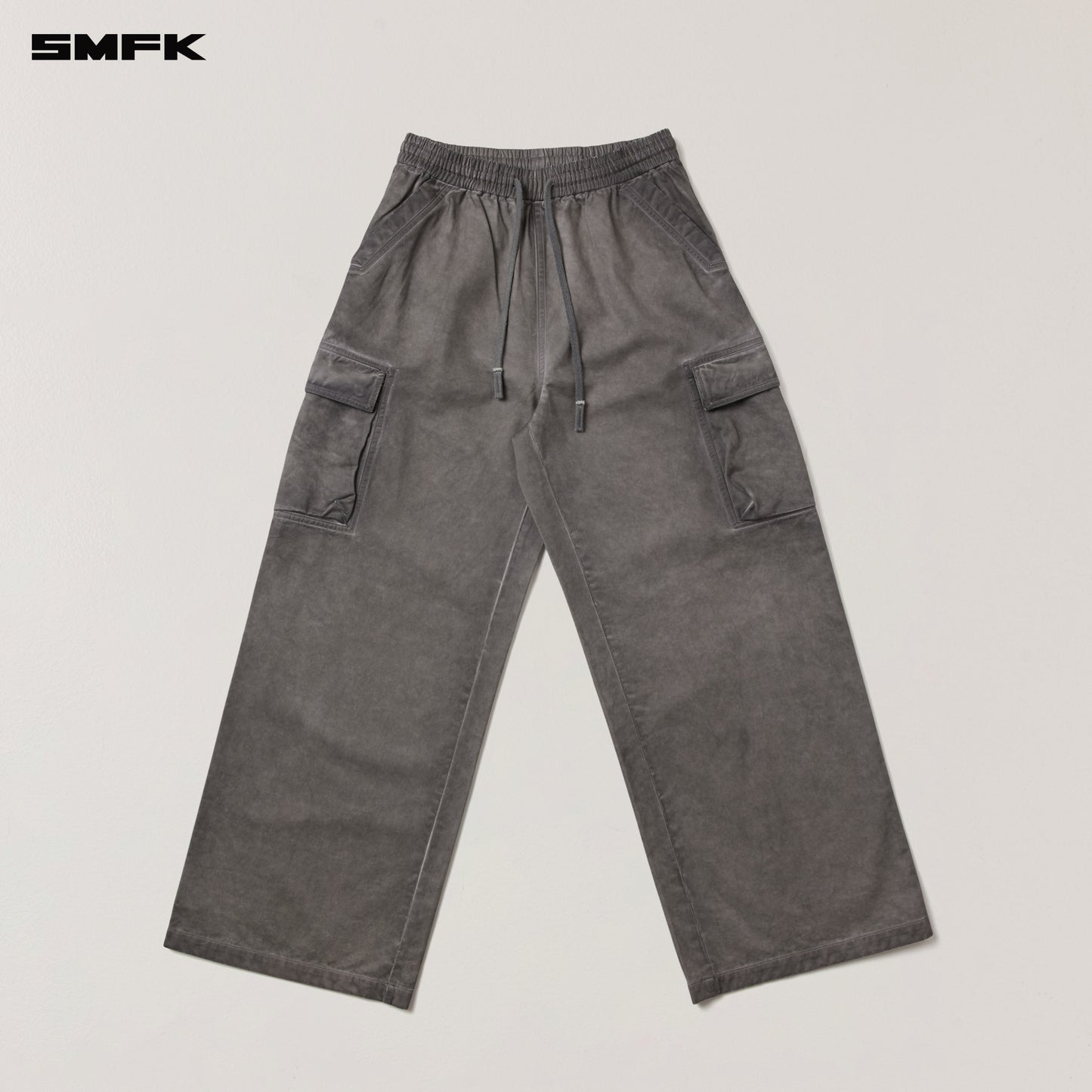 VINTAGE-STORM LOOSE SPORTS CARGO PANTS/FADE DYE/ WILD BROWN