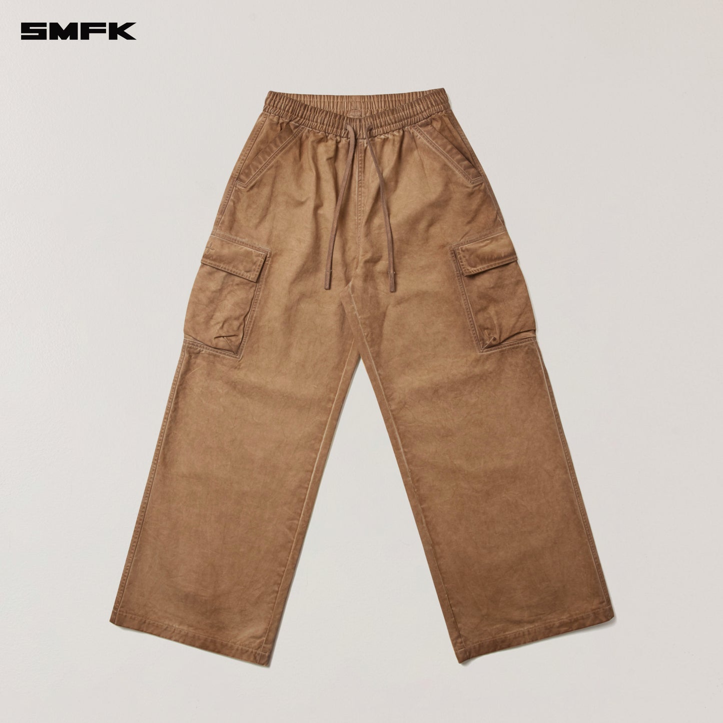 VINTAGE-STORM LOOSE SPORTS CARGO PANTS/FADE DYE/ FADING DESERT