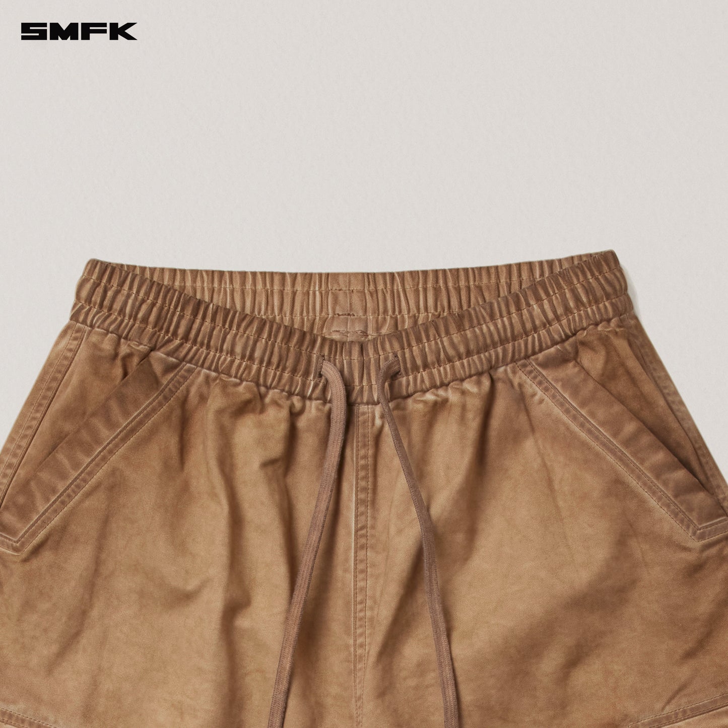 VINTAGE-STORM LOOSE SPORTS CARGO PANTS/FADE DYE/ FADING DESERT