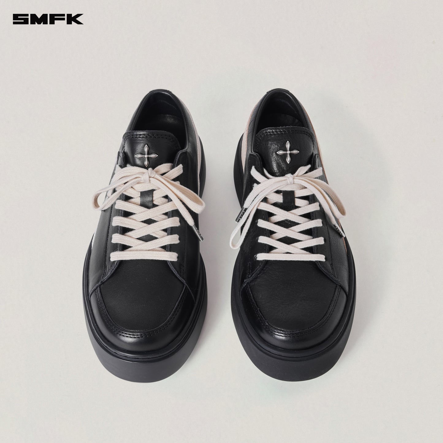 COMPASS ORIGIN LEATHER SNEAKER LOW/ WILD BLACK