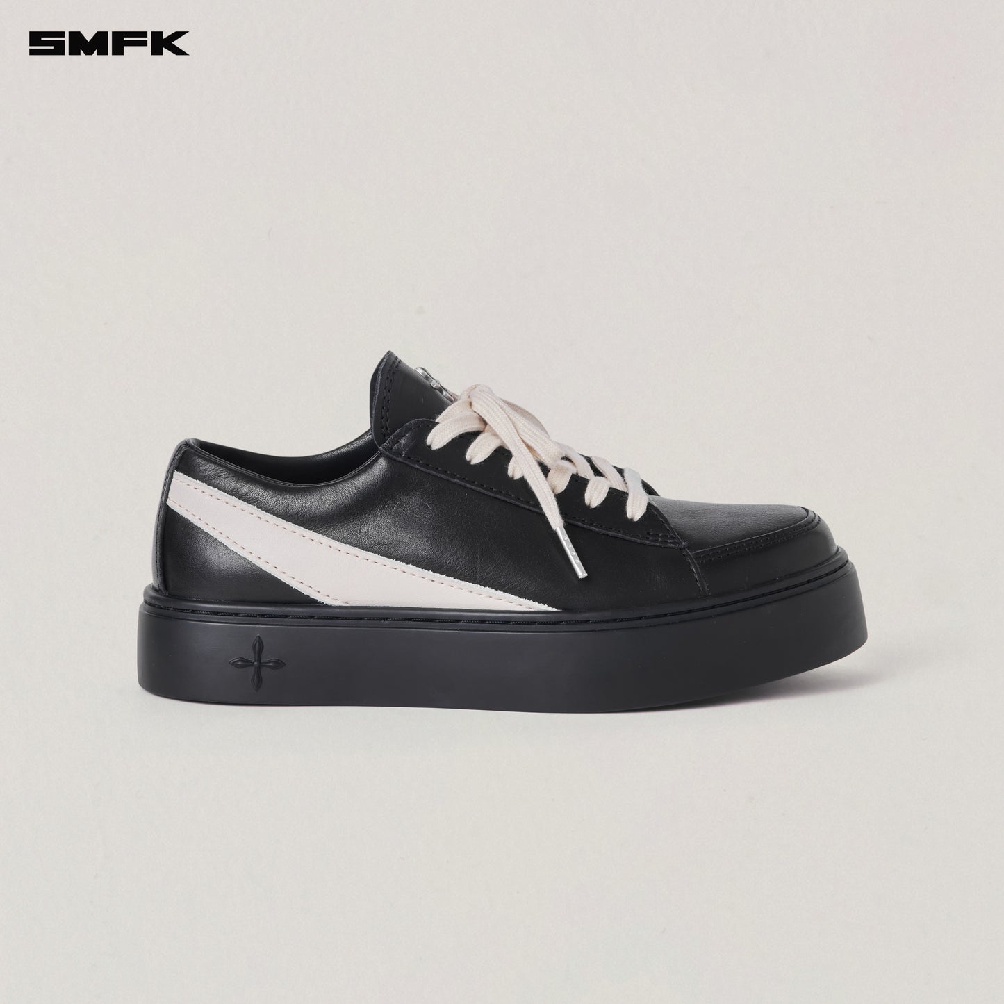 COMPASS ORIGIN LEATHER SNEAKER LOW/ WILD BLACK