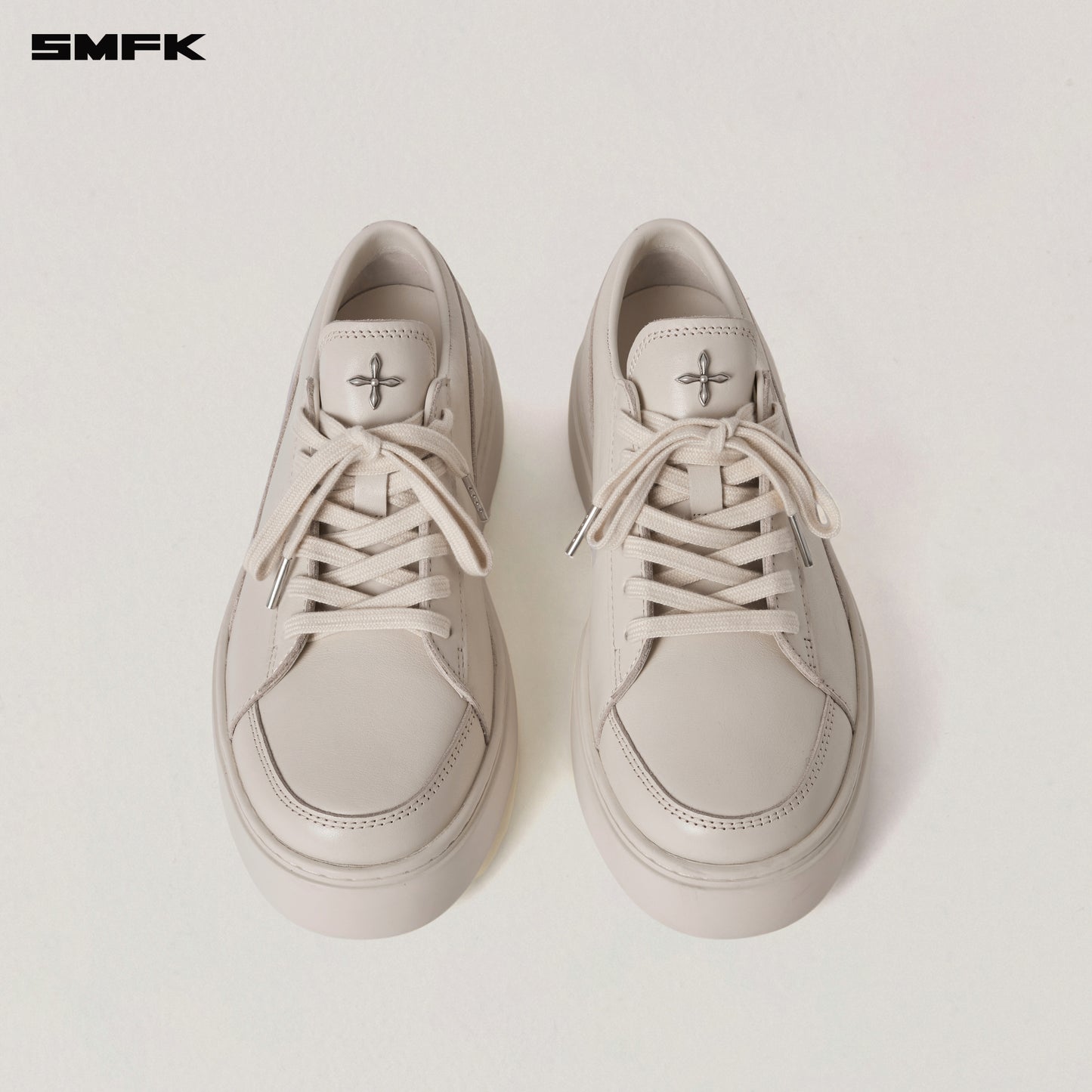 COMPASS ORIGIN LEATHER SNEAKER LOW/ SNOW MOUNTAIN WHITE
