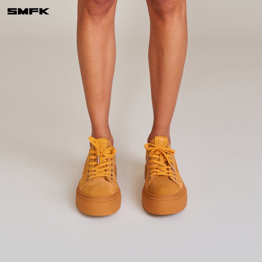 COMPASS METEOR SUEDE LEATHER SNEAKER_Ginger